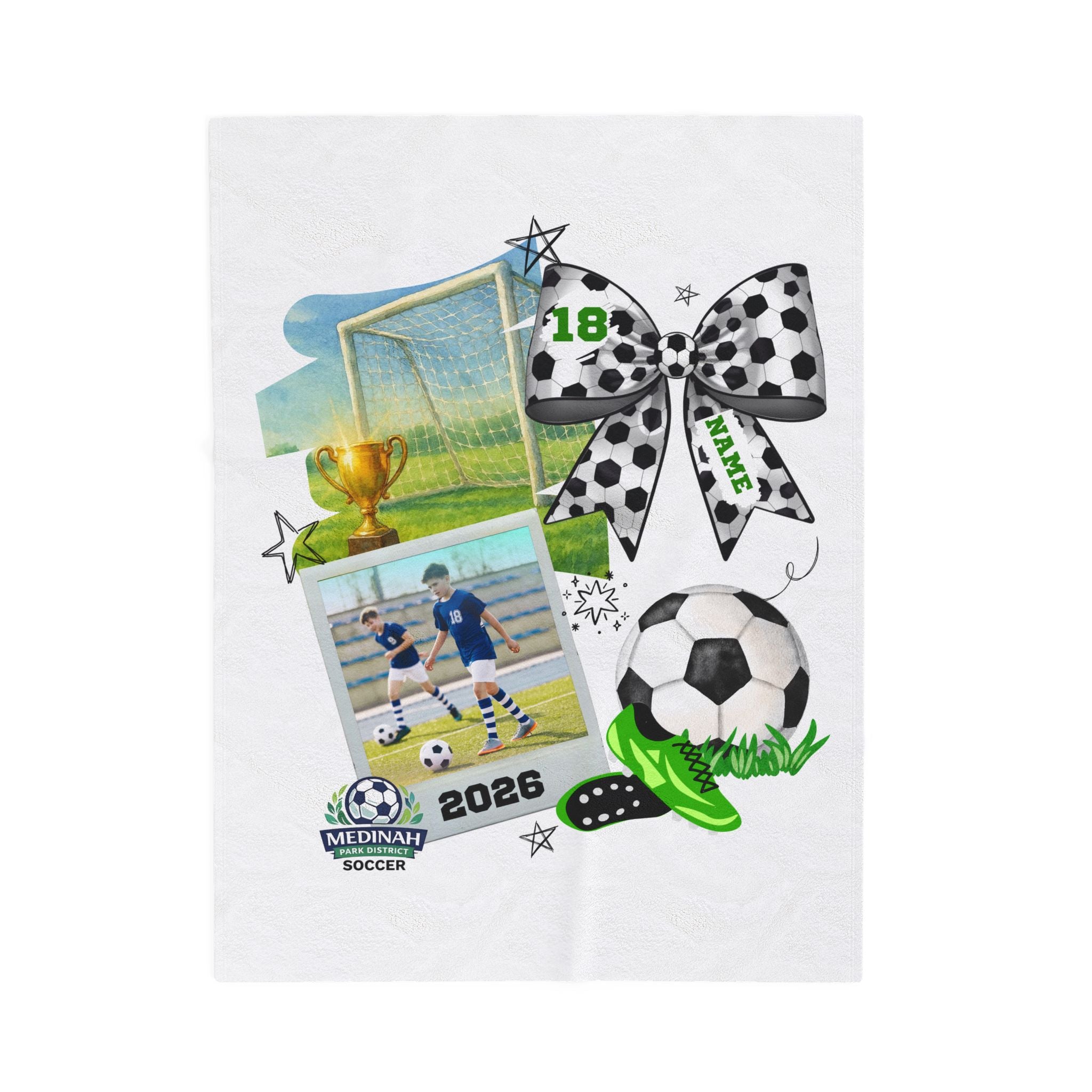 Soccer Design  (White)