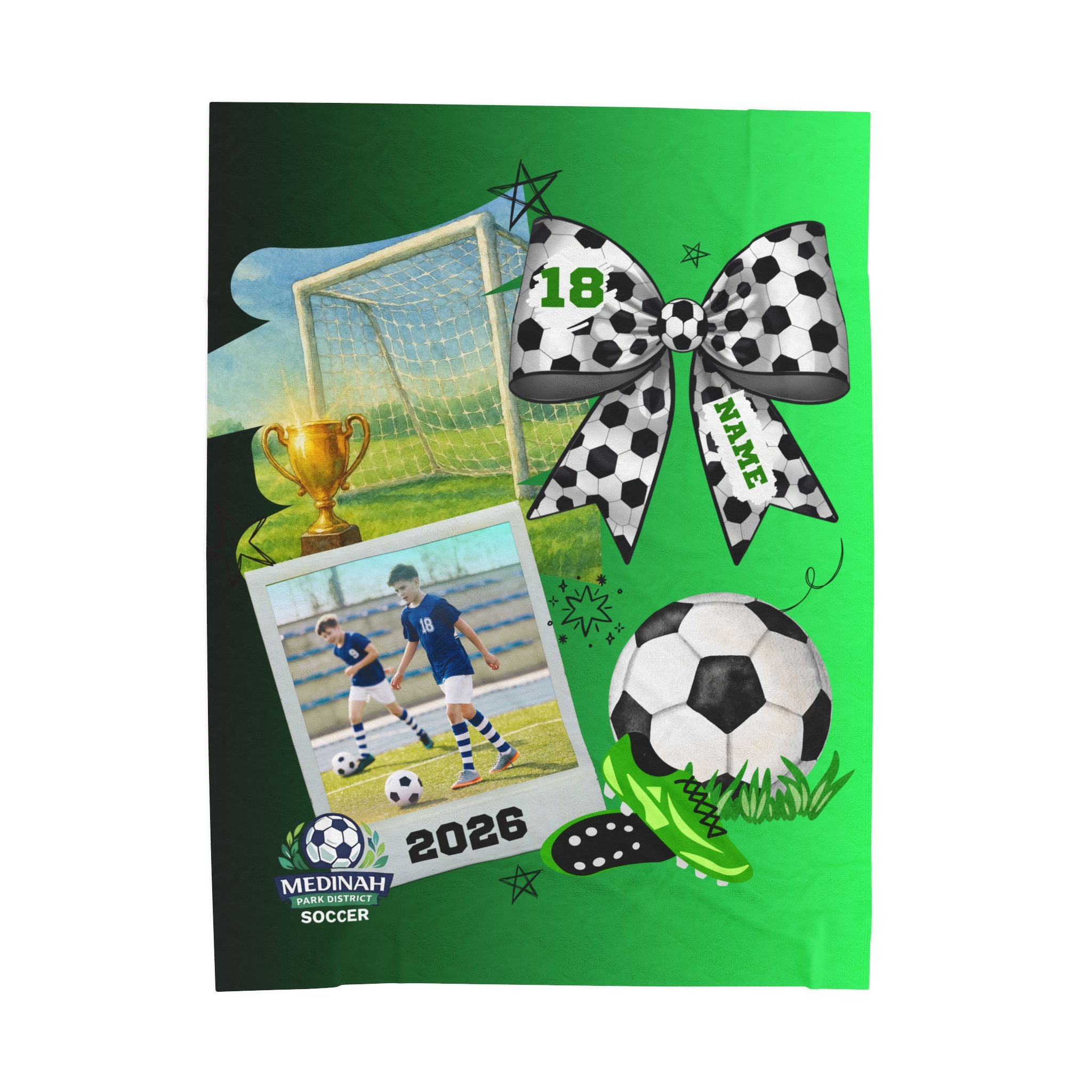 Soccer Design 3 (Green Black)