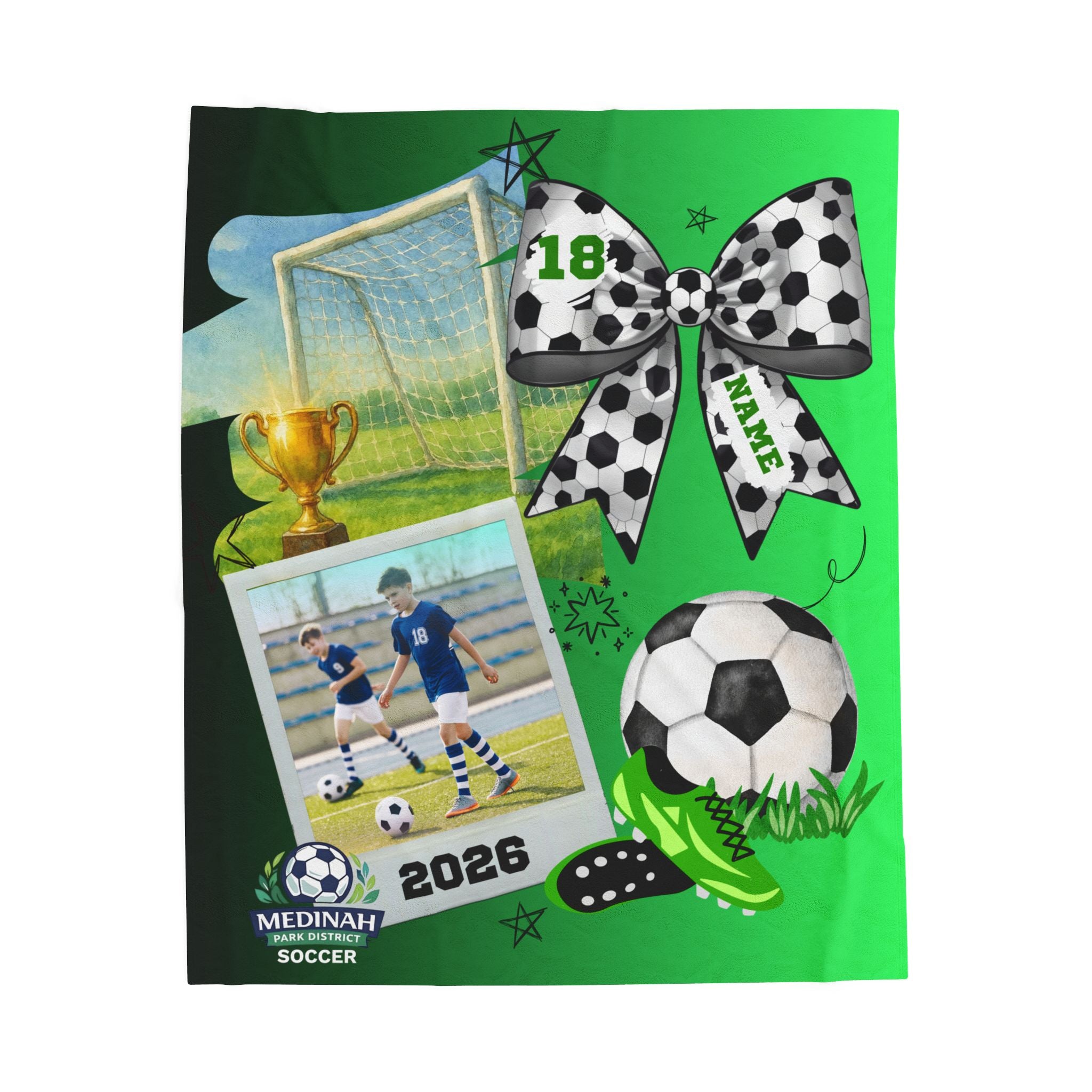 Soccer Design 3 (Green Black)