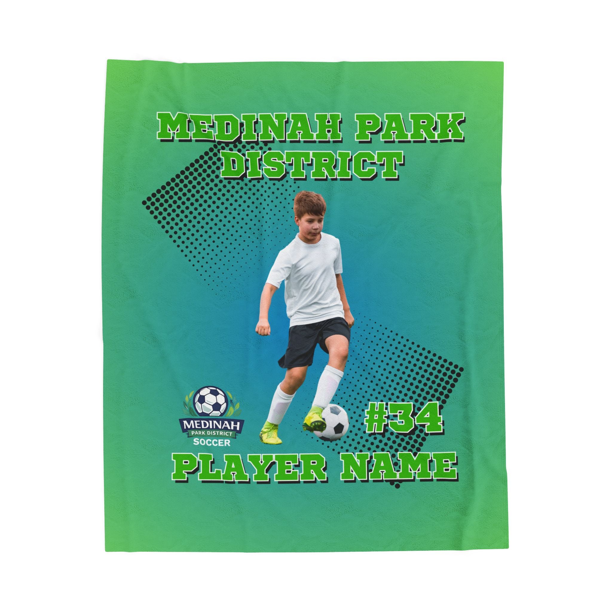 Soccer Design 2 (Blue Green)