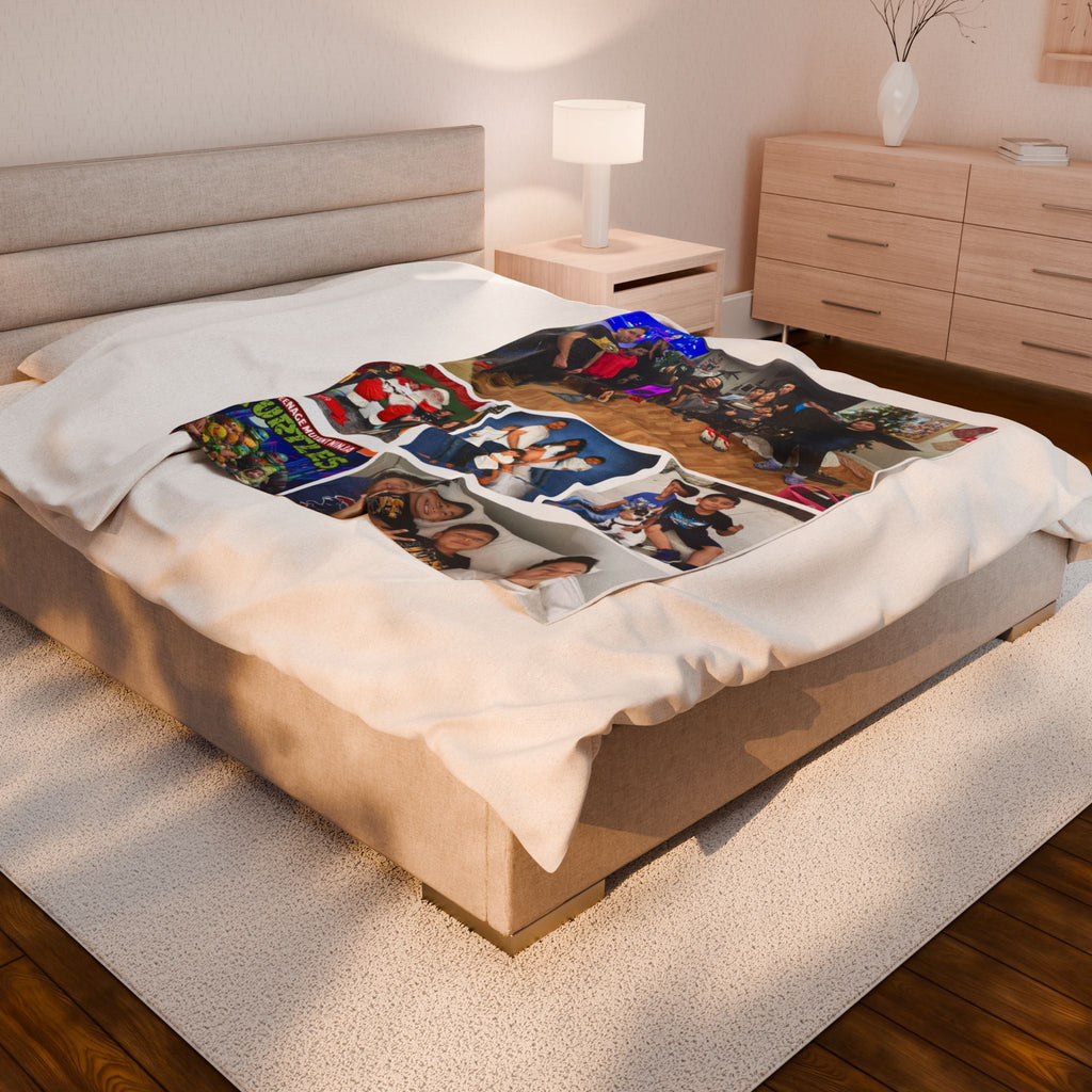 Family Multiple Photo Blanket (12 Photos Max Reccommended)