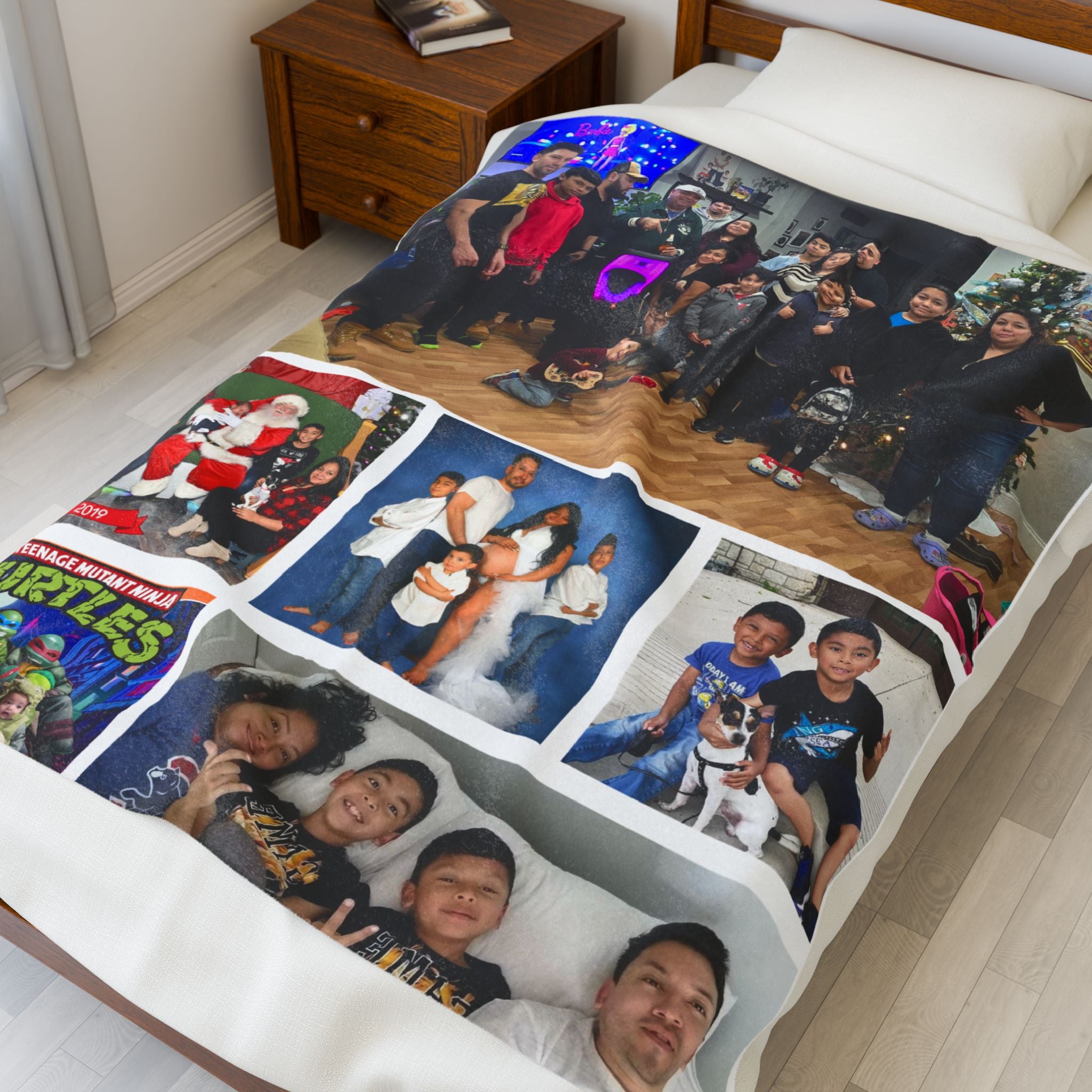 Family Multiple Photo Blanket (12 Photos Max Reccommended)