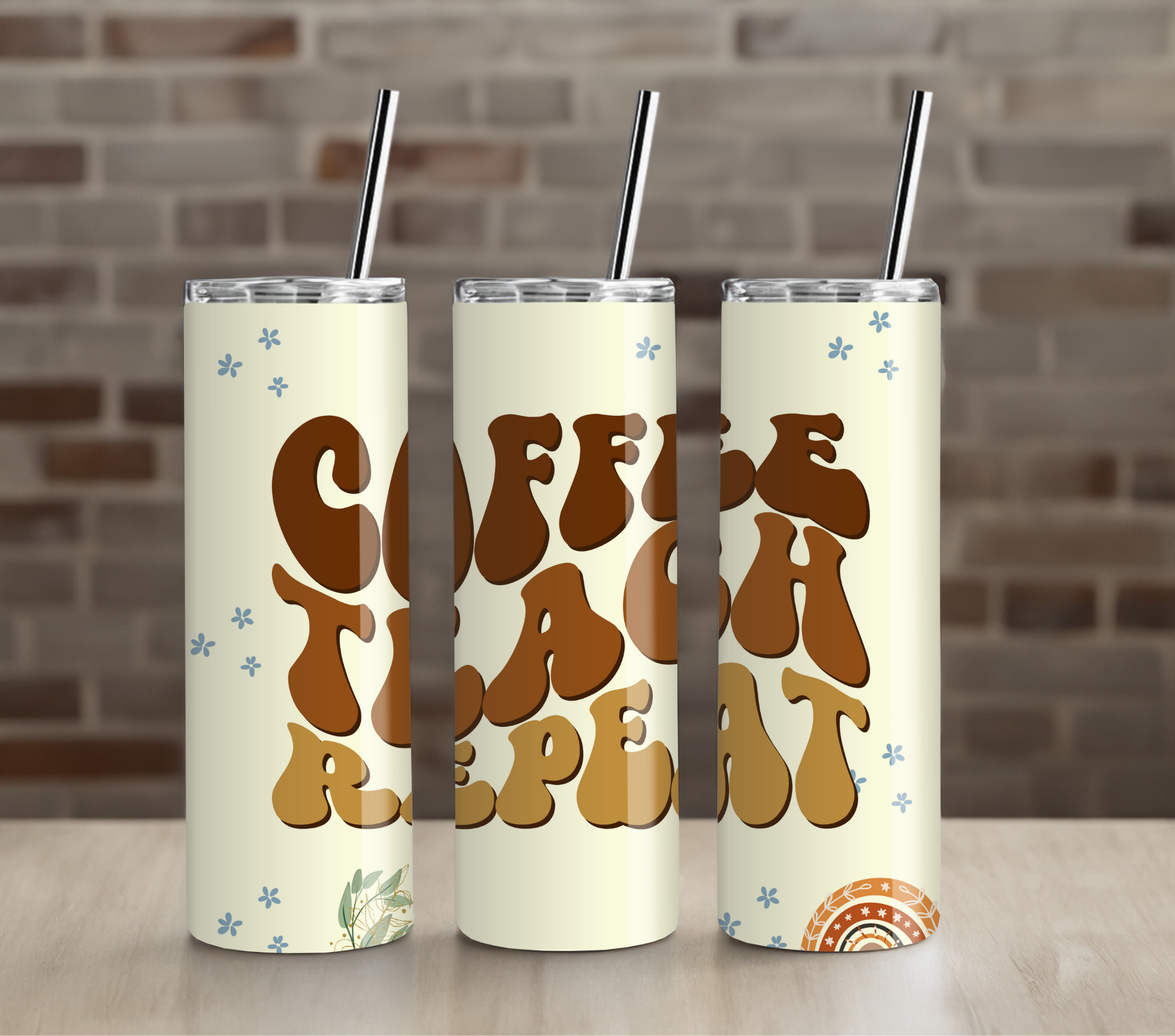 Teacher Fuel Coffee Tumbler | Funny Teacher Gift | 20oz Insulated Cup
