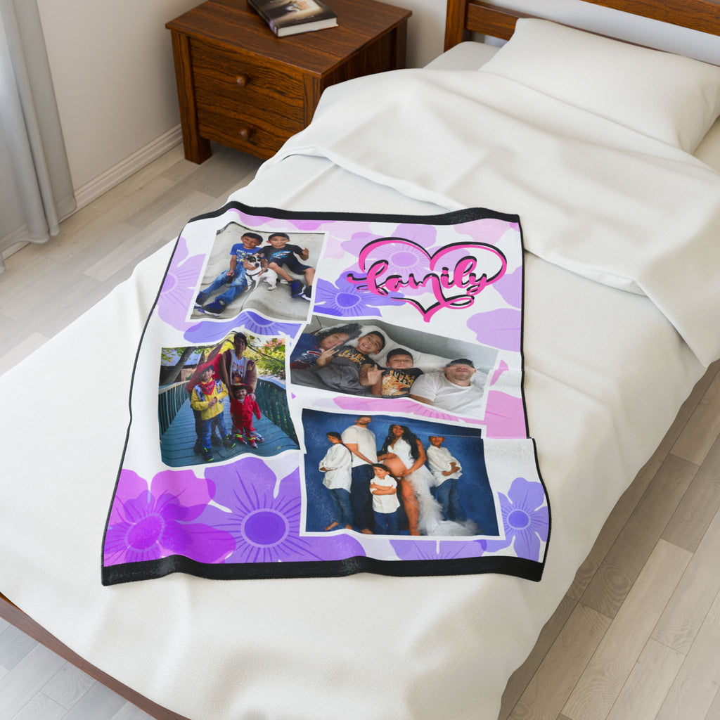 Personalized Photo Family Blanket