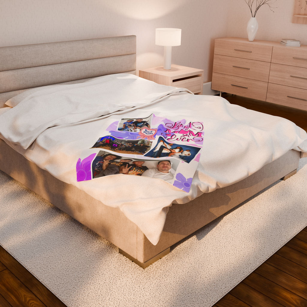 Best Mom Ever Photo Blanket (4 Photos Max Recommended)