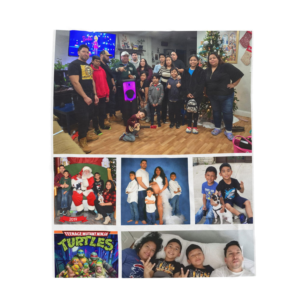 Family Multiple Photo Blanket (12 Photos Max Reccommended)