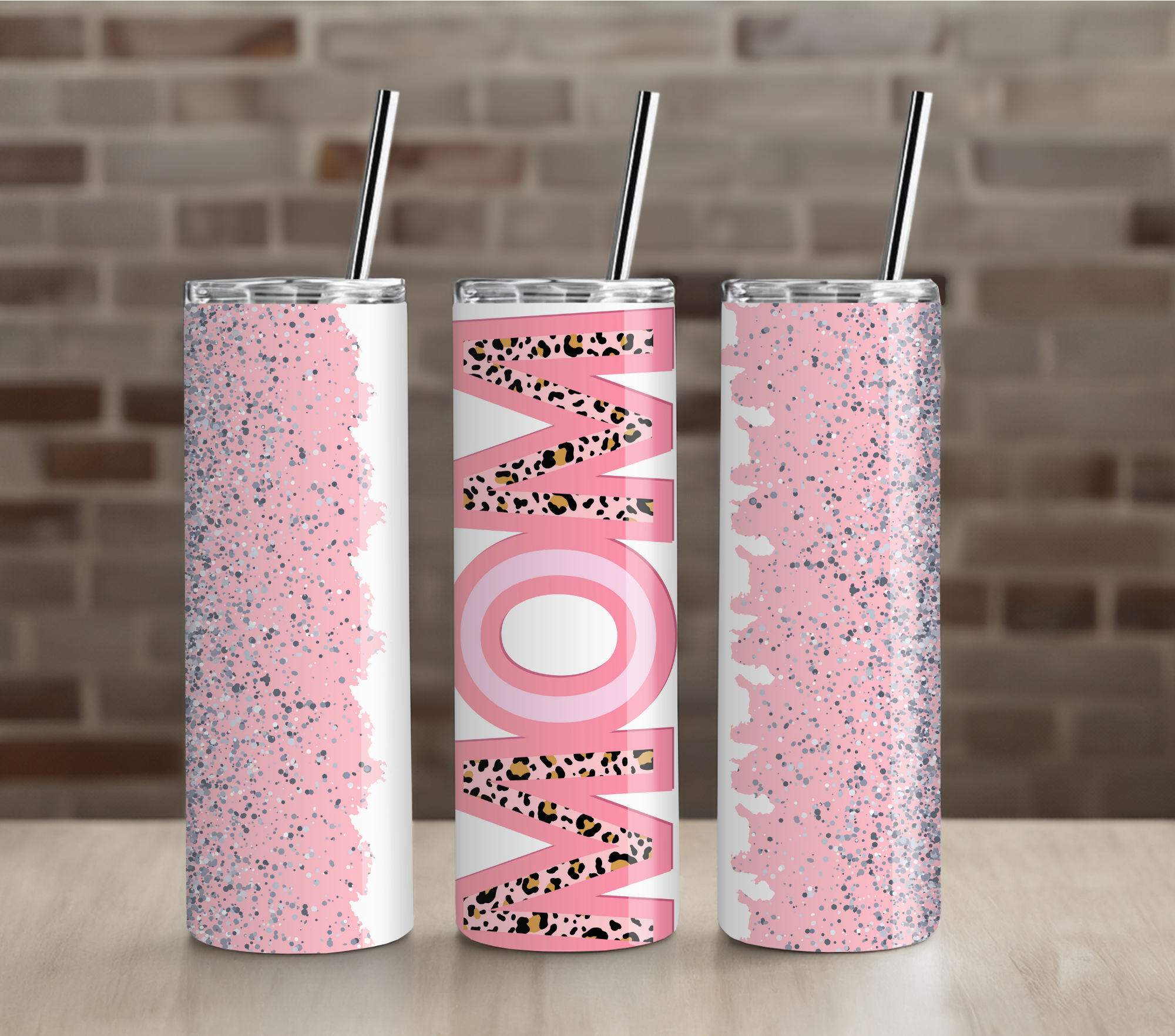 Pink Glitter Mom 20oz Tumbler Drinkware