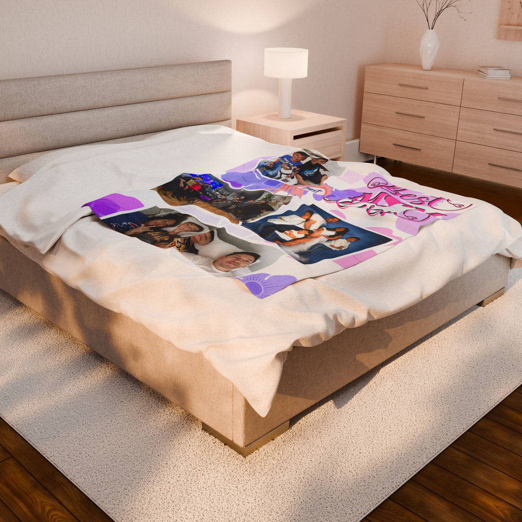 Best Mom Ever Photo Blanket (4 Photos Max Recommended)