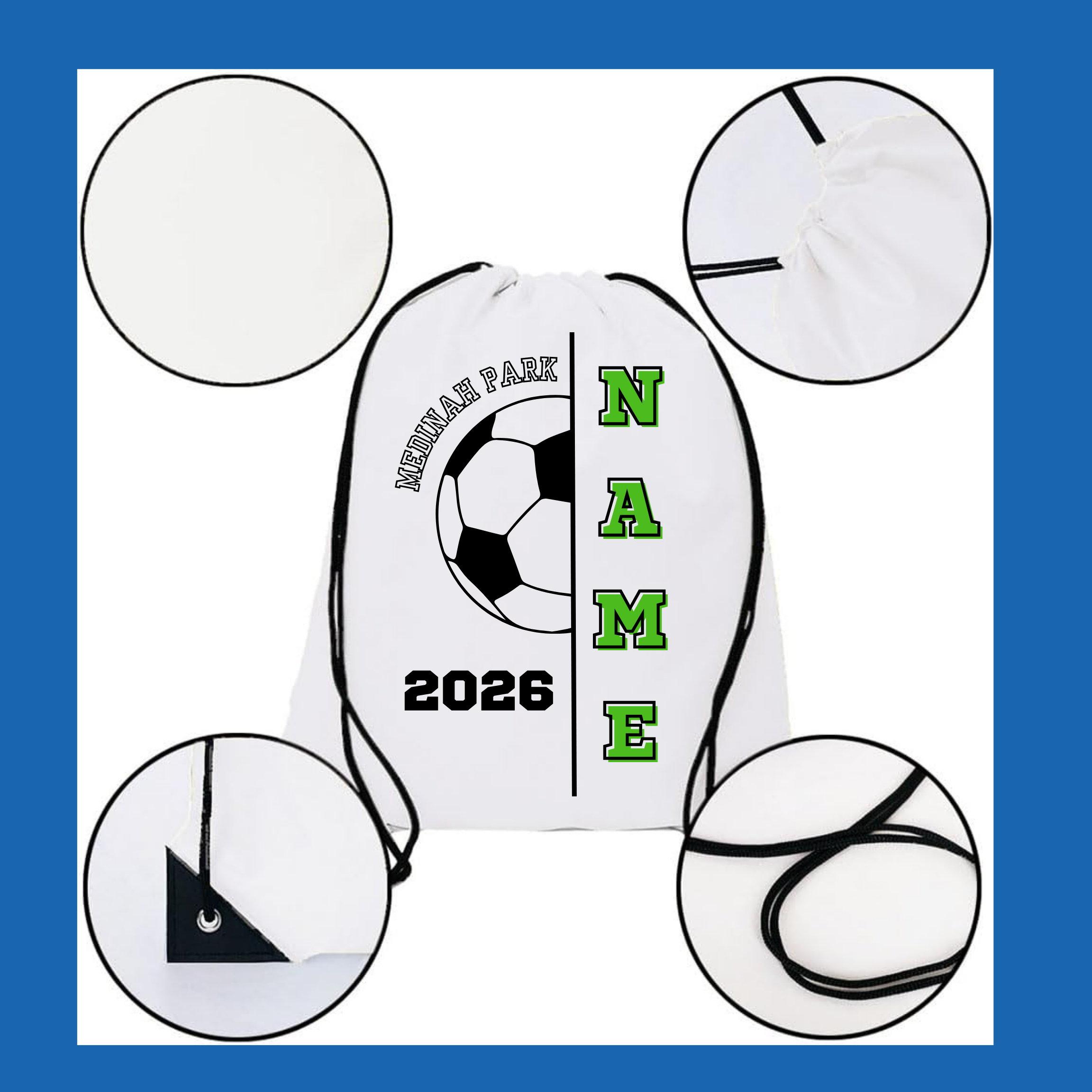Soccer Drawstring Design 1