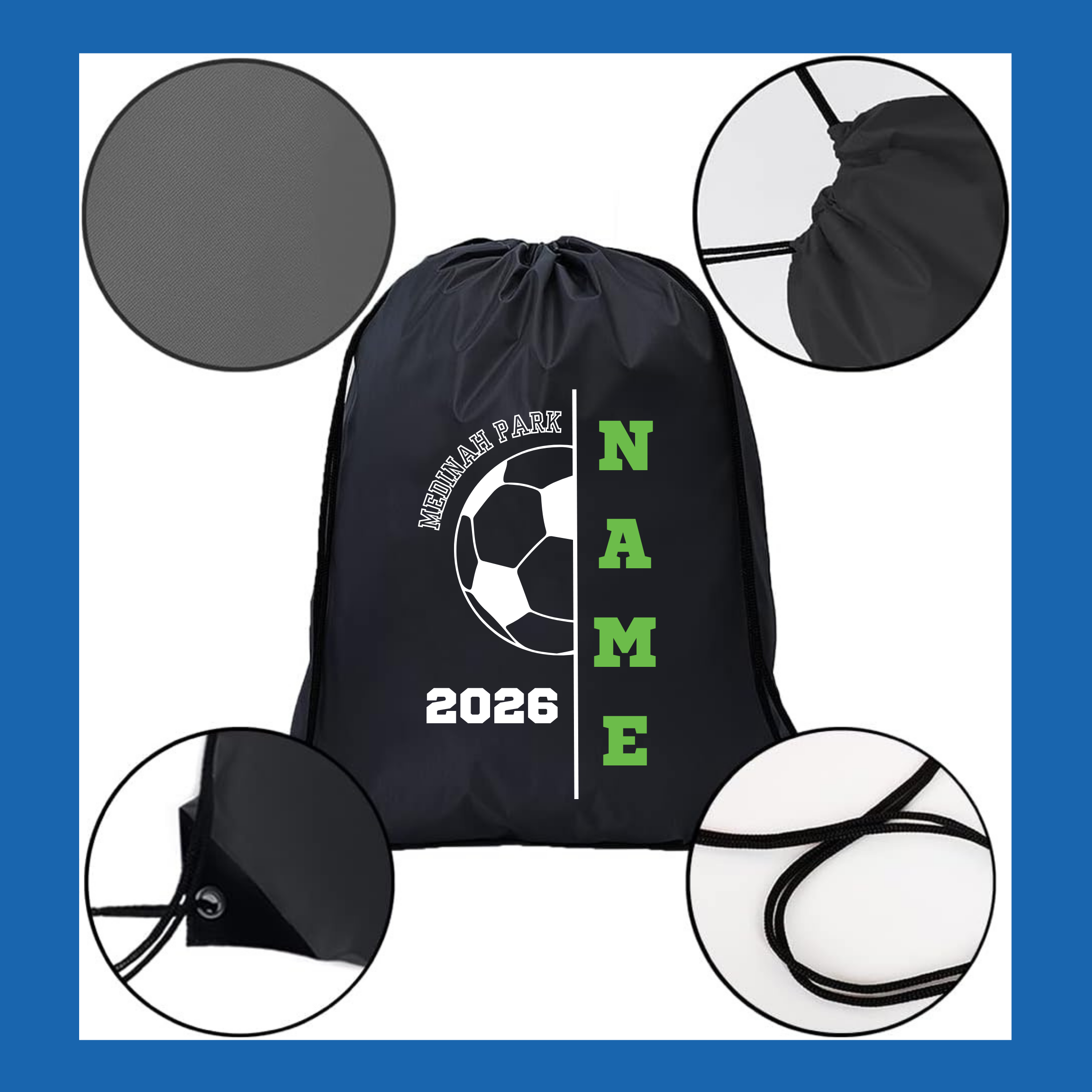 Soccer Drawstring Design 1