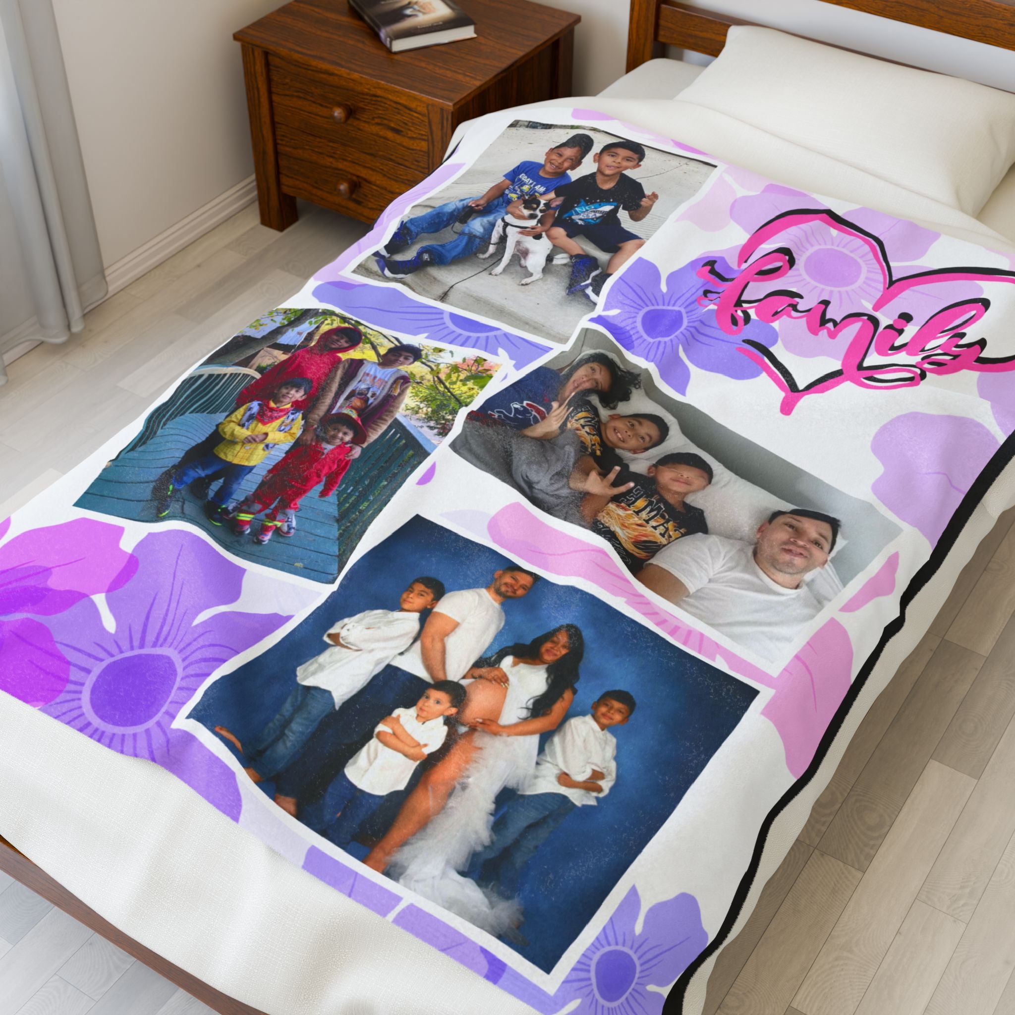 Personalized Photo Family Blanket
