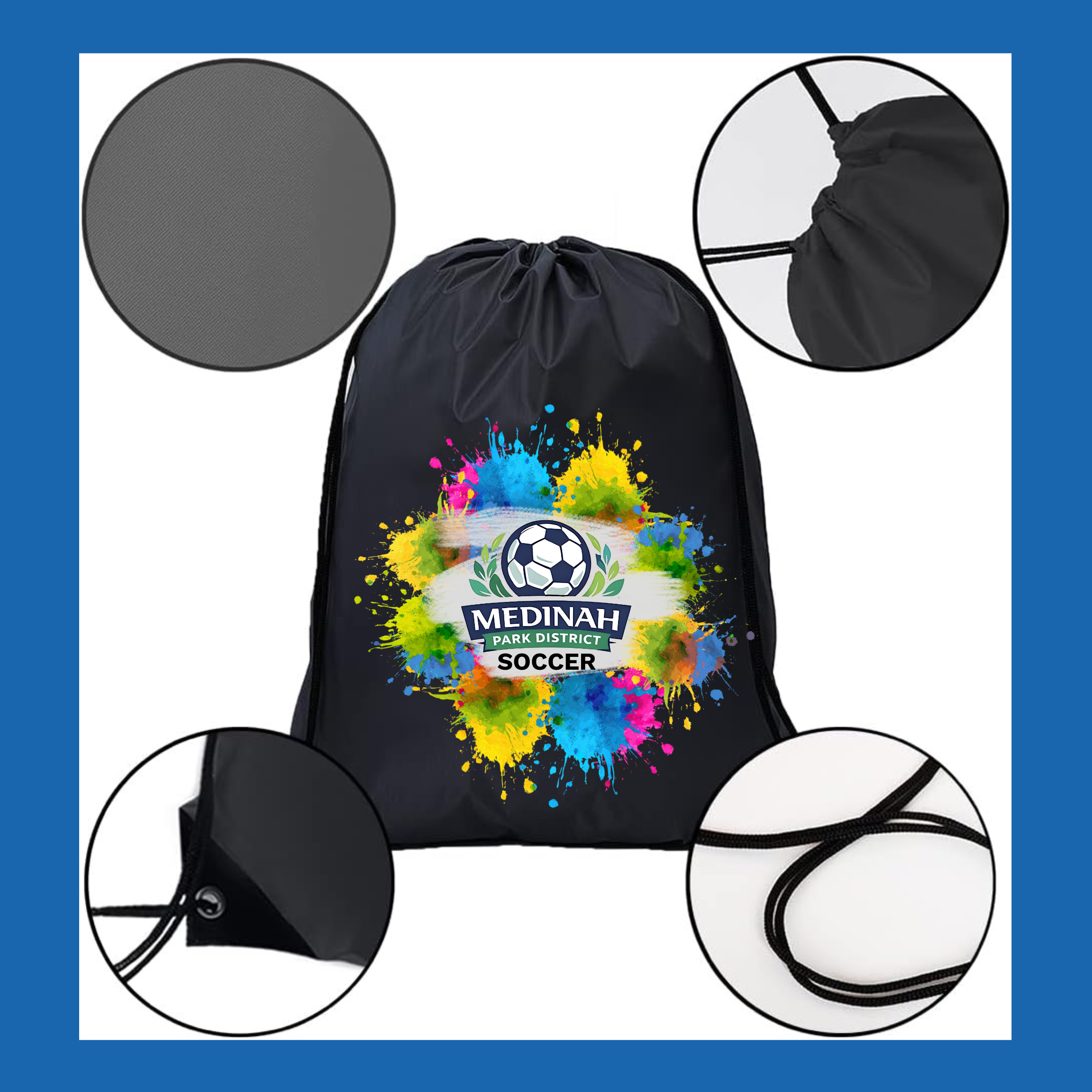 Soccer Drawstring Design 3