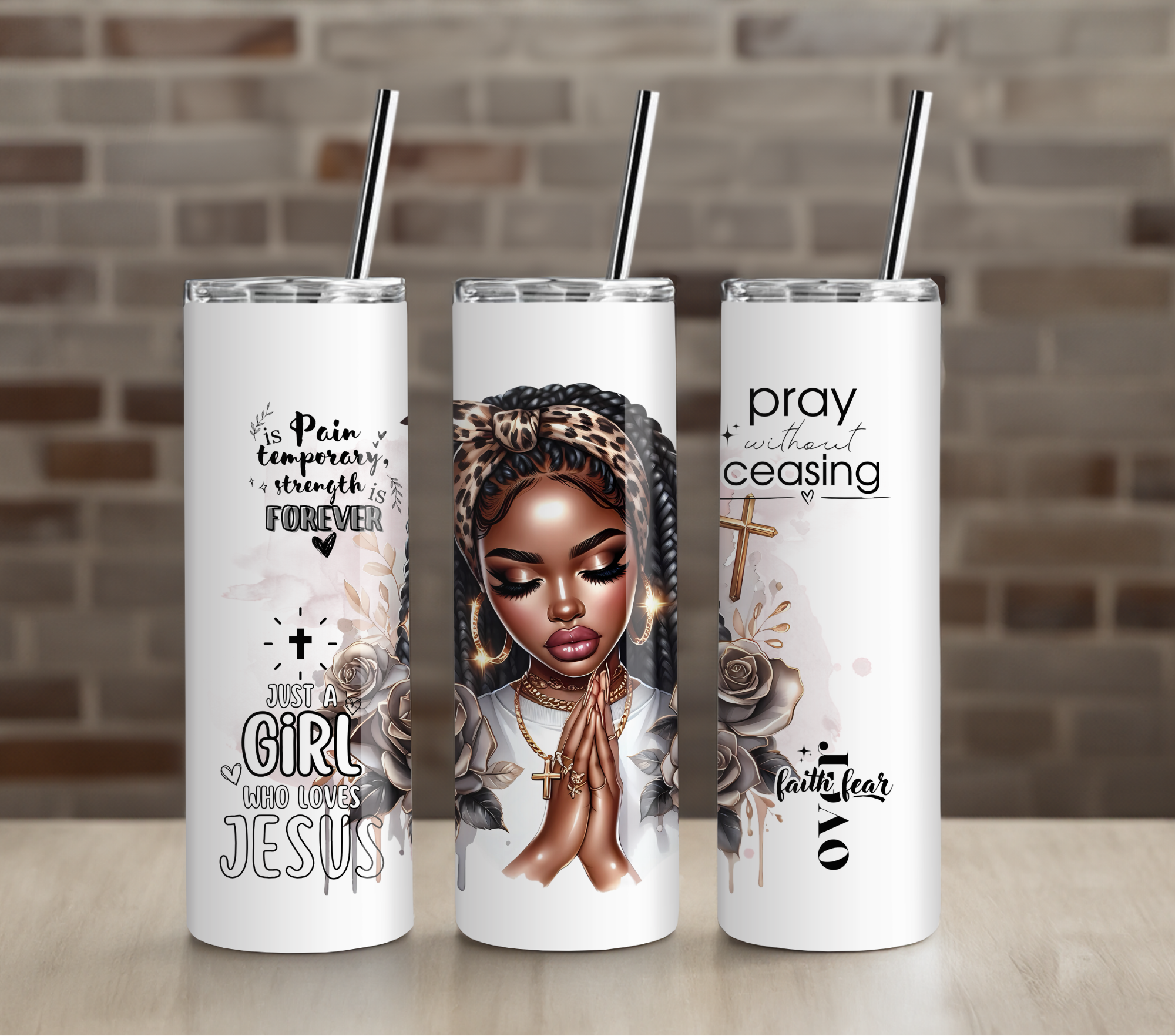 Bold Empowered Woman Tumbler | Confidence and Self Love Inspiration | 20oz Skinny Cup
