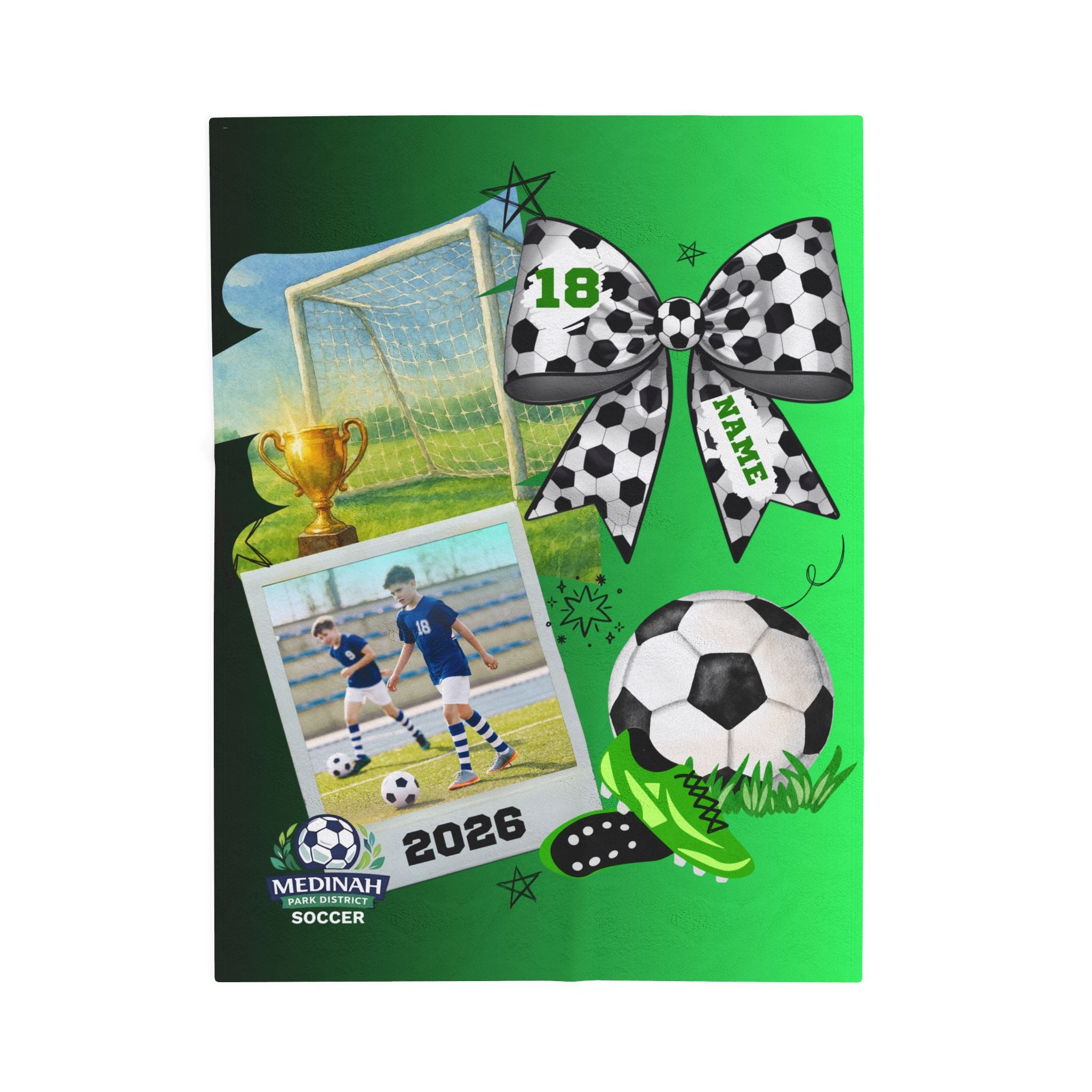 Soccer Design 3 (Green Black)