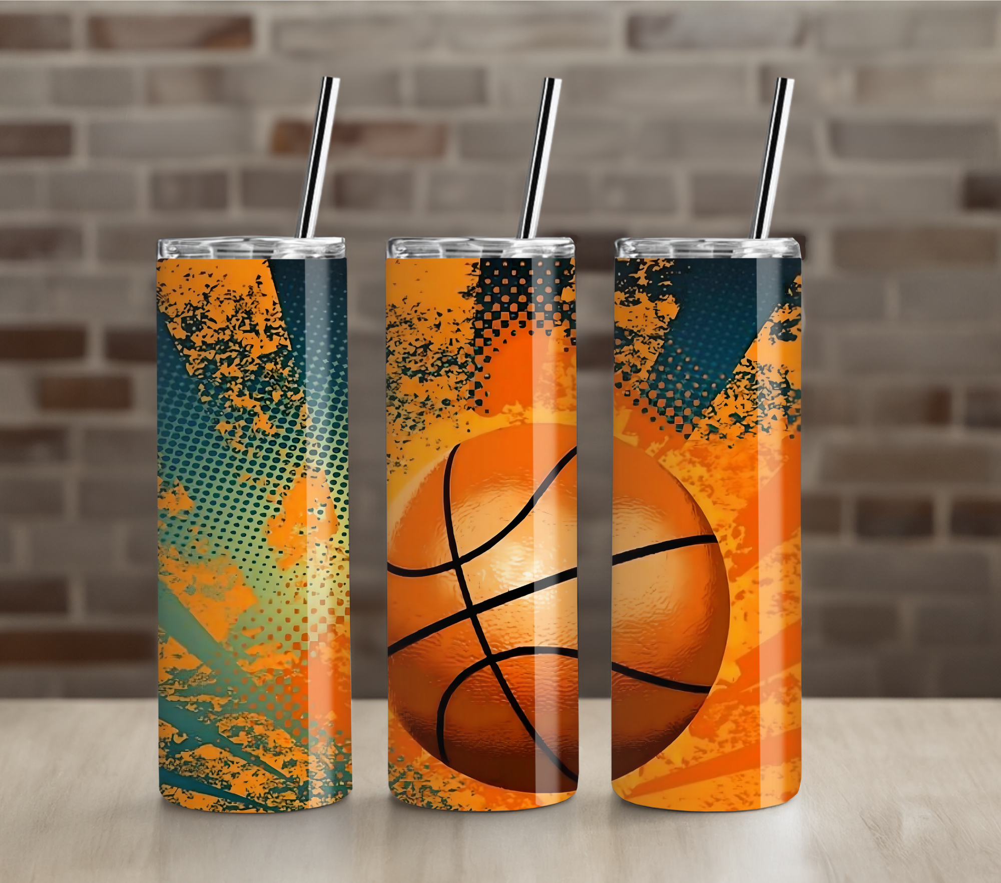 Firestorm Basketball Power Art 20oz Tumbler Drinkware