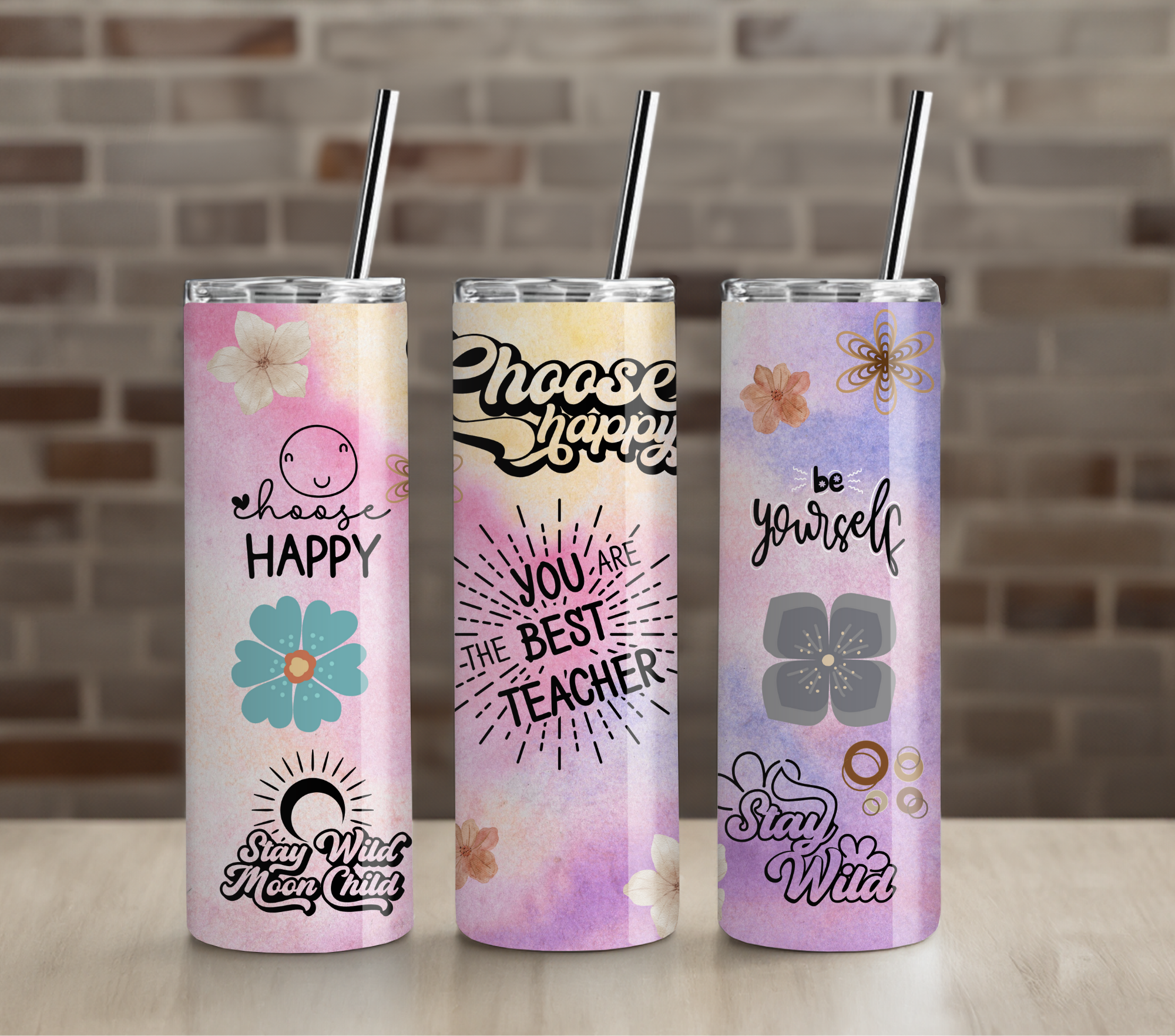 Best Teacher Ever Tumbler | Teacher Appreciation Gift | 20oz Skinny Stainless Steel Cup