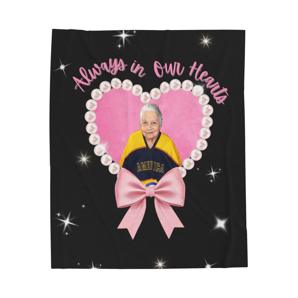 Always In Our Hearts Pearly Photo Blanket (1 Photos Max)