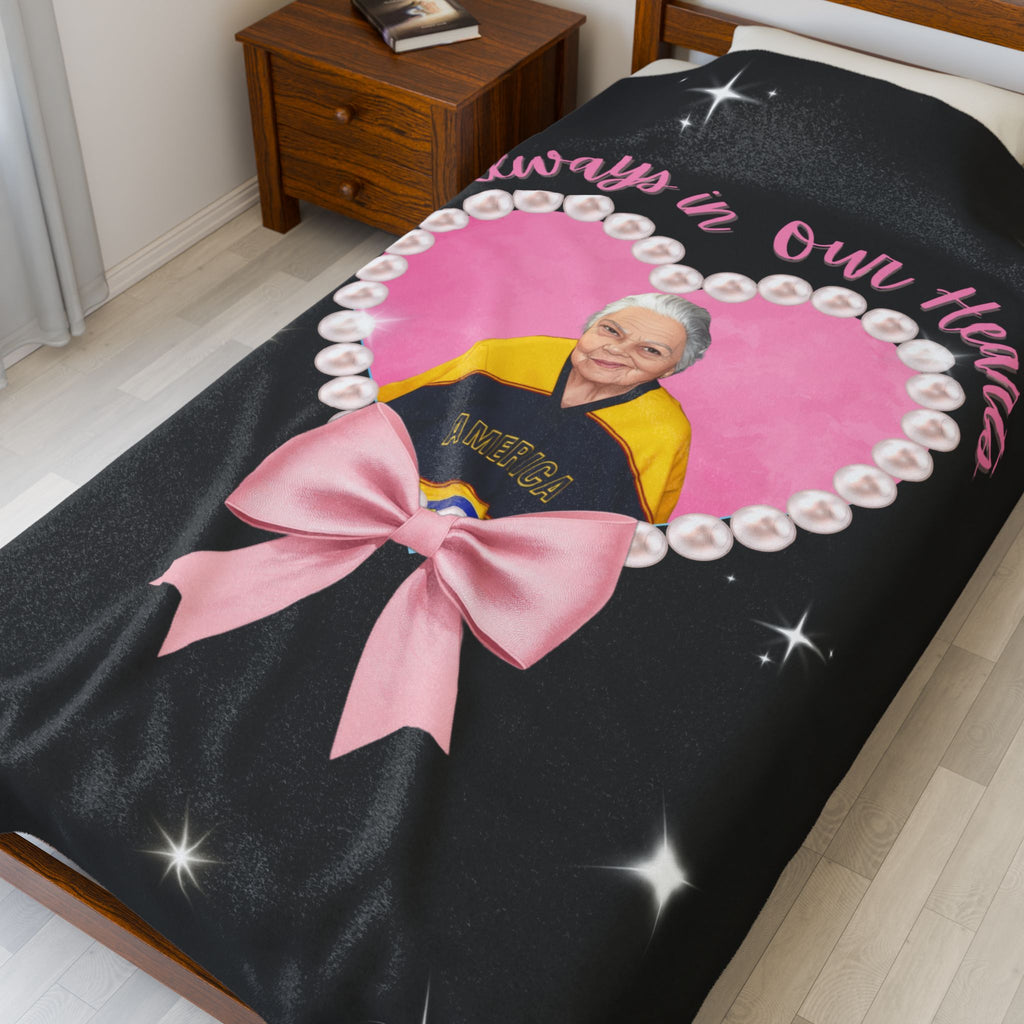 Always In Our Hearts Pearly Photo Blanket (1 Photos Max)