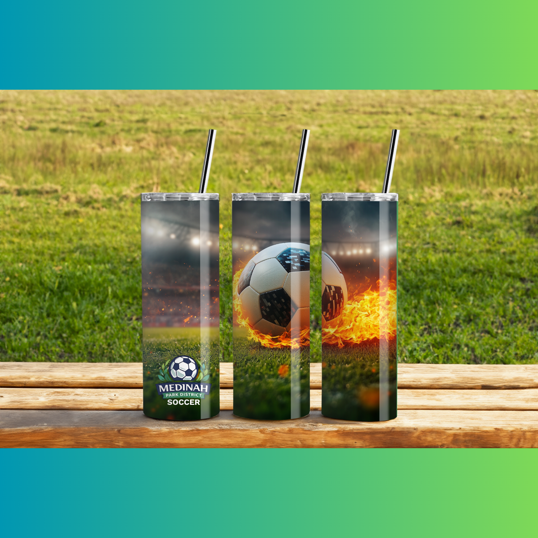 Soccer Design 6 - 20 oz Tumbler