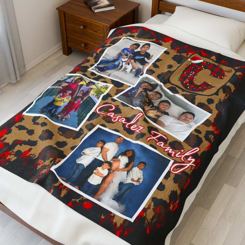 Personalized Christmas Family Blanket