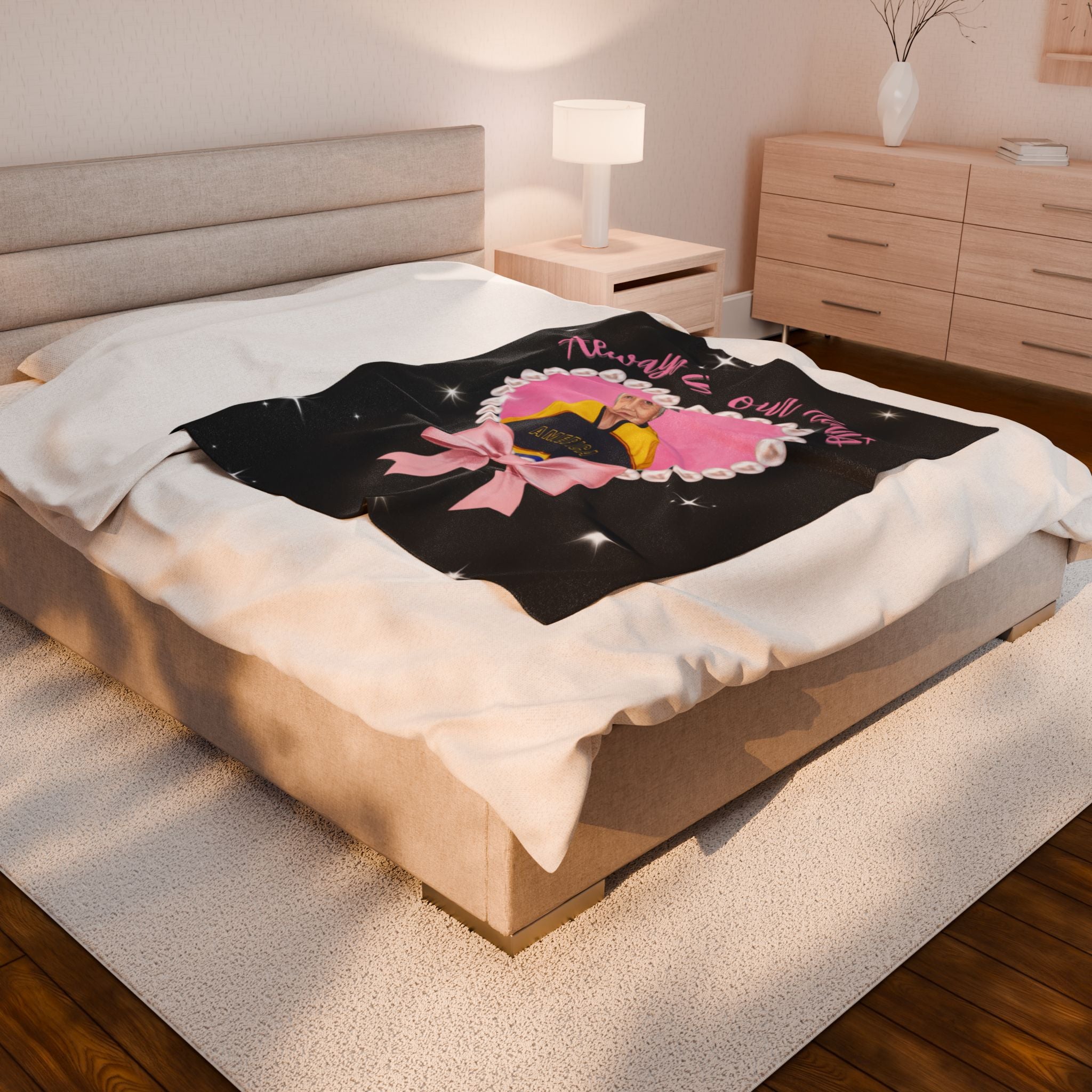 Always In Our Hearts Pearly Photo Blanket (1 Photos Max)
