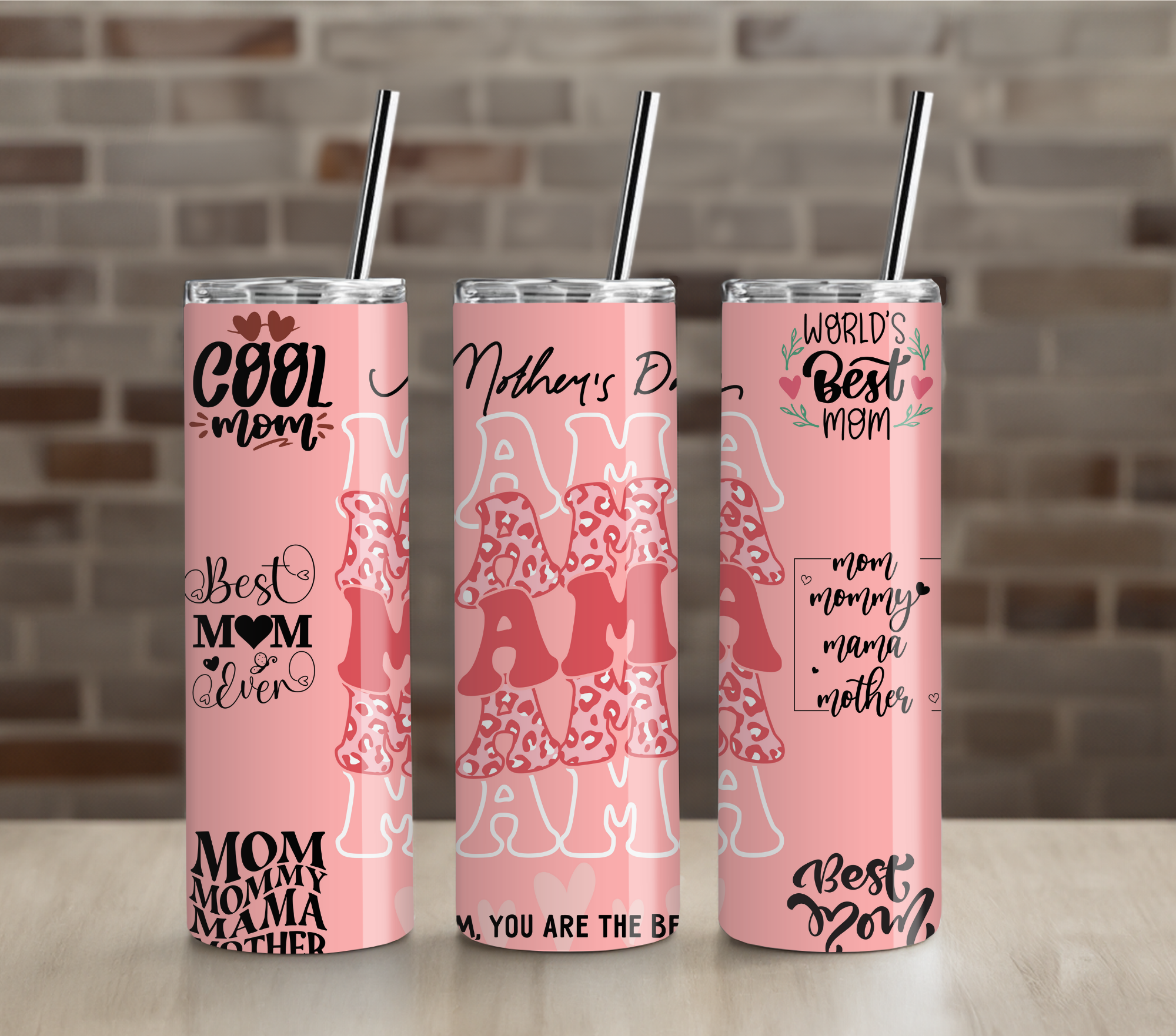 Pink Affirmations Mama 20oz Tumbler Drinkware