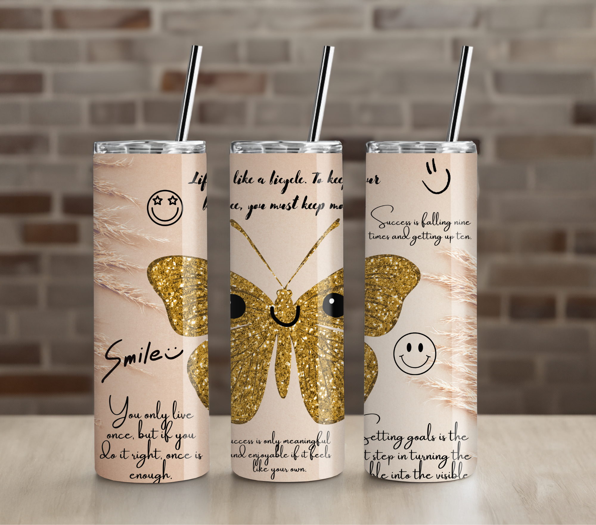 Graceful Teacher Tumbler | Positive Affirmation Gift | 20oz Skinny Insulated Cup