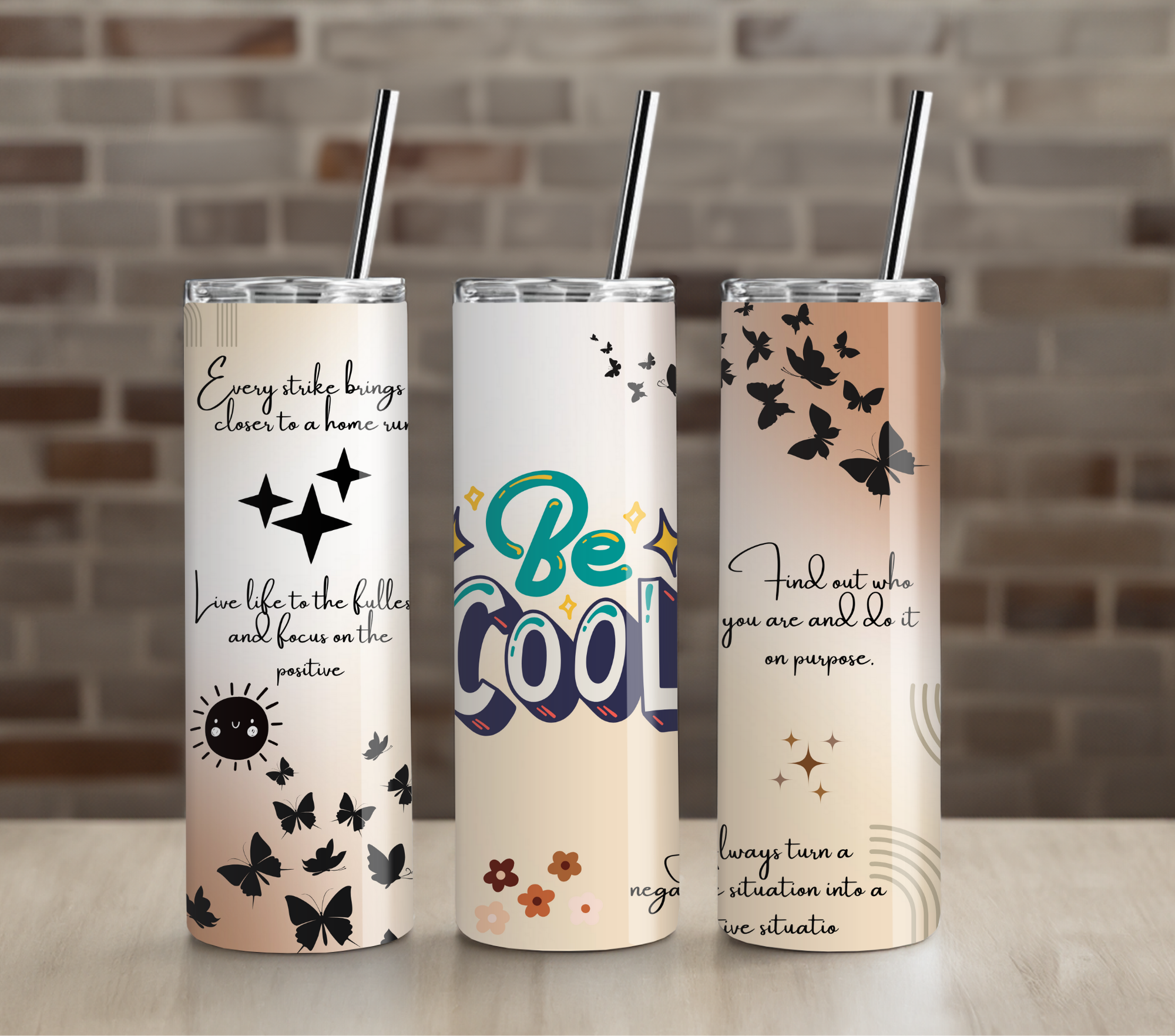 Teacher Life Tumbler | Inspirational Classroom Quote | 20oz Skinny Cup