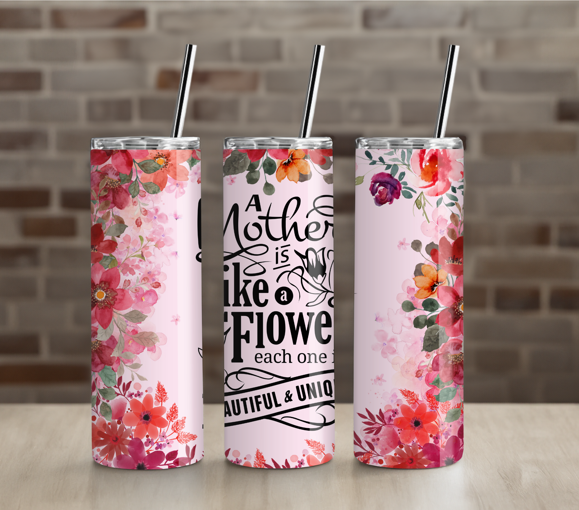 Mother is Like a Flower 20oz Tumbler Drinkware