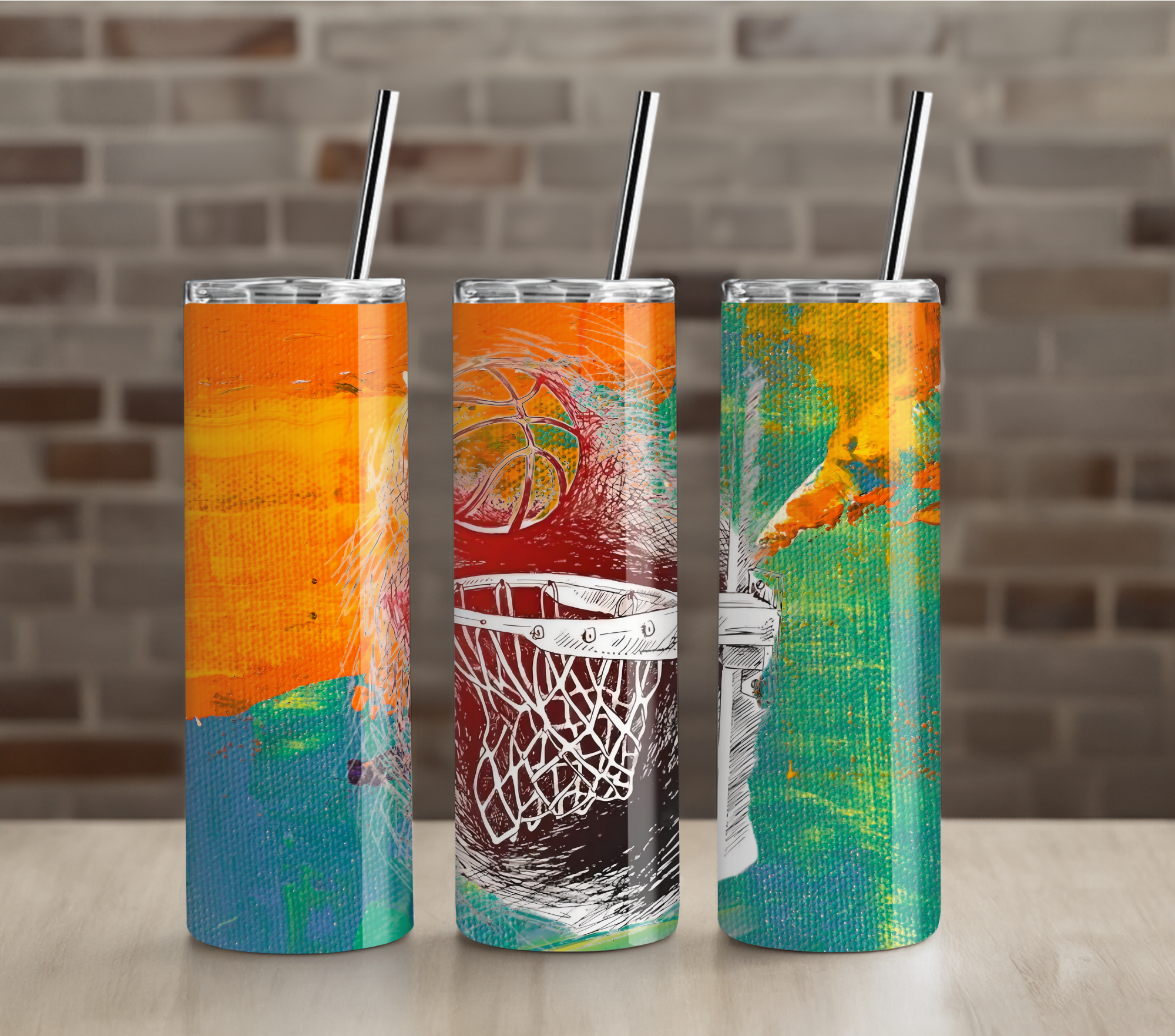 abstract basketball 20oz Tumbler Drinkware