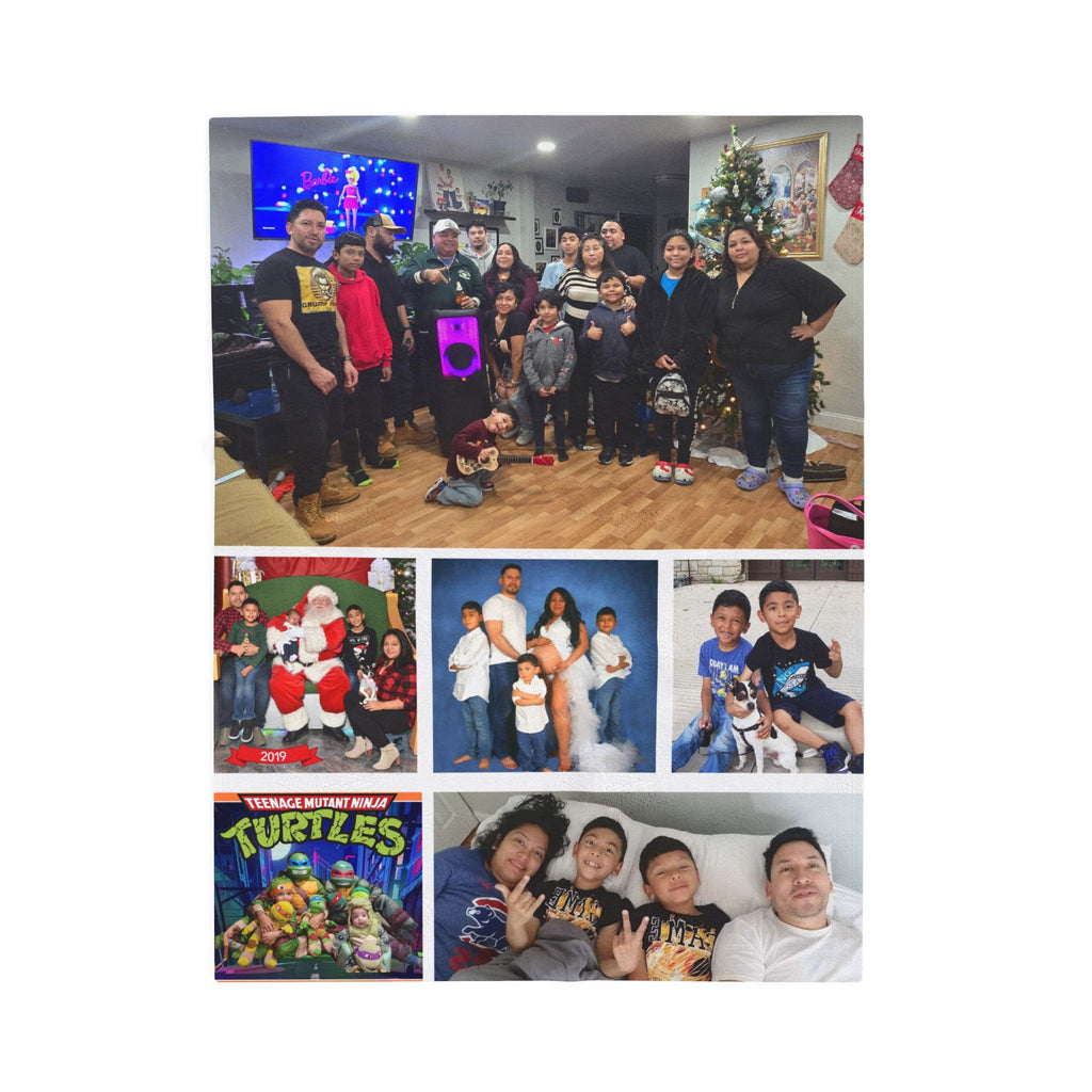 Family Multiple Photo Blanket (12 Photos Max Reccommended)