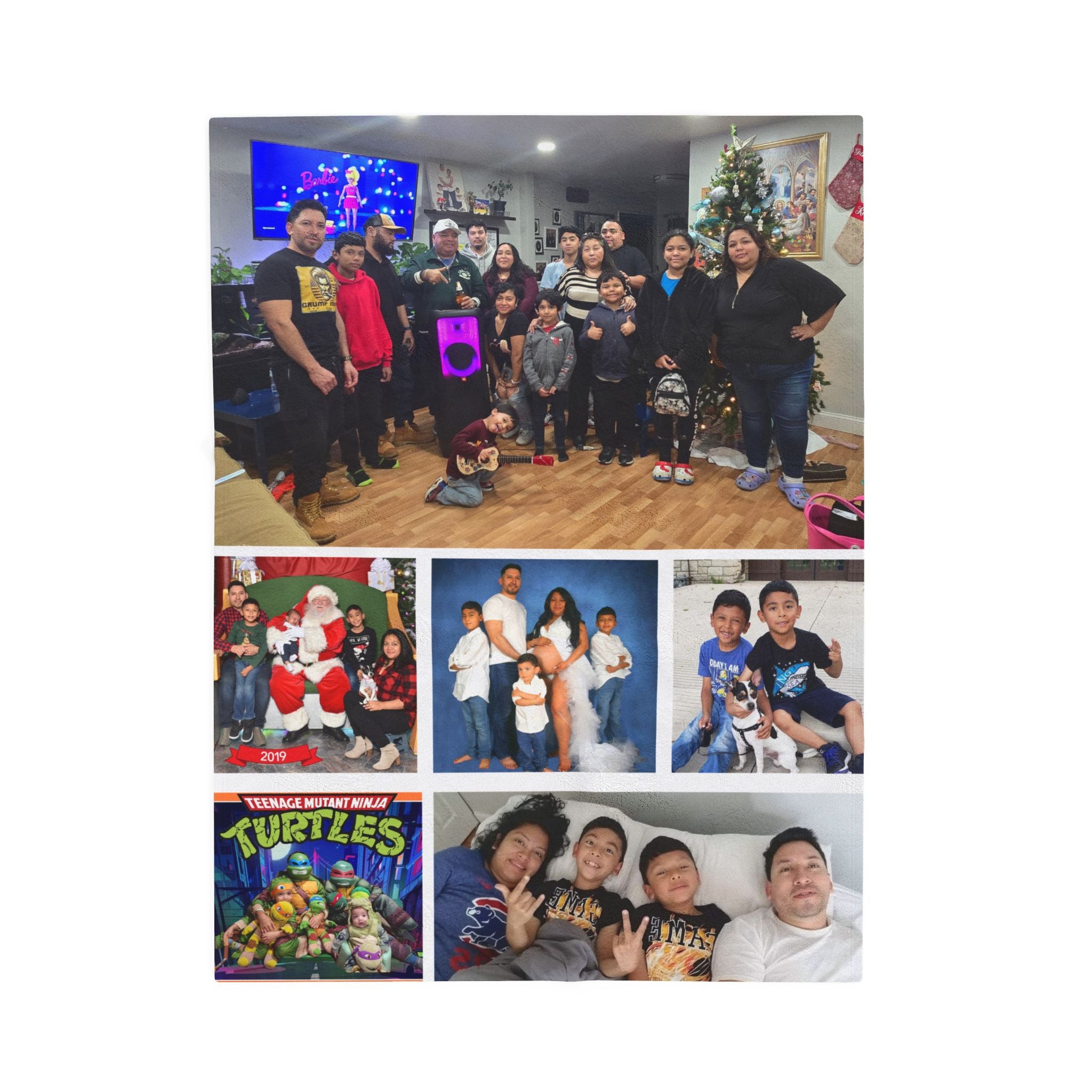 Family Multiple Photo Blanket (12 Photos Max Reccommended)