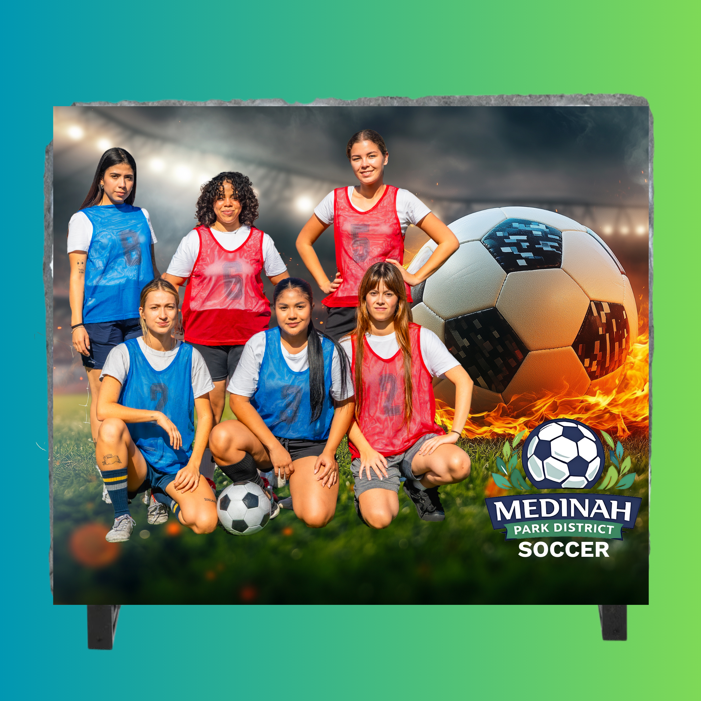 Photo Slate Soccer Design 1