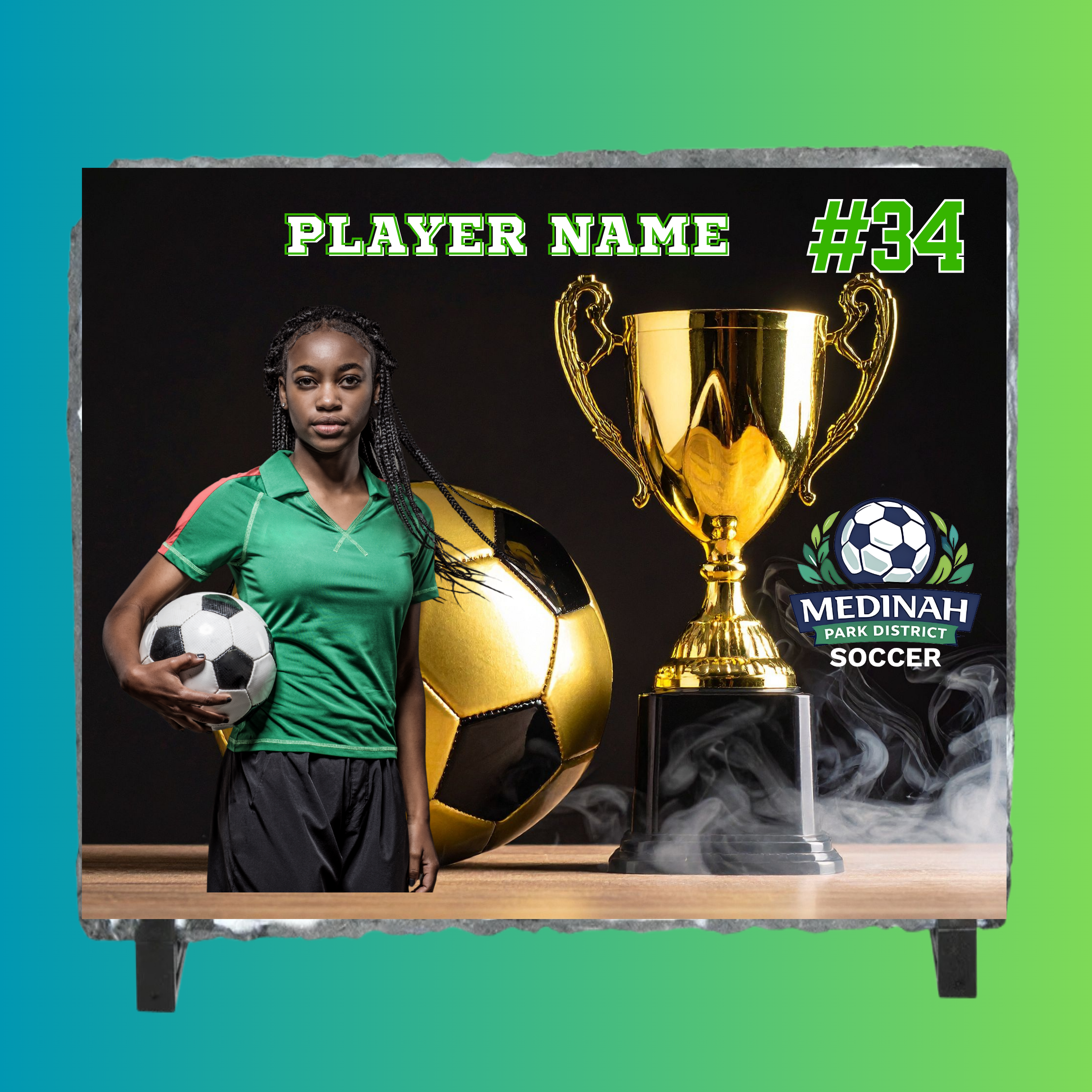 Photo Slate Soccer Design 2