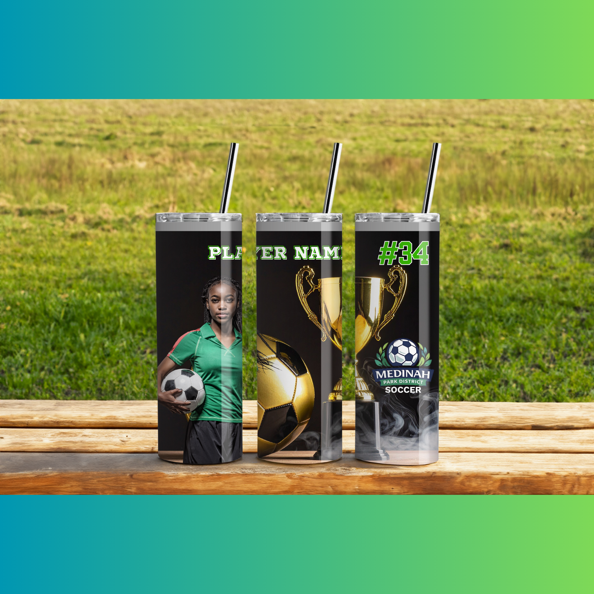 Soccer Design 12 - 20 oz Tumbler