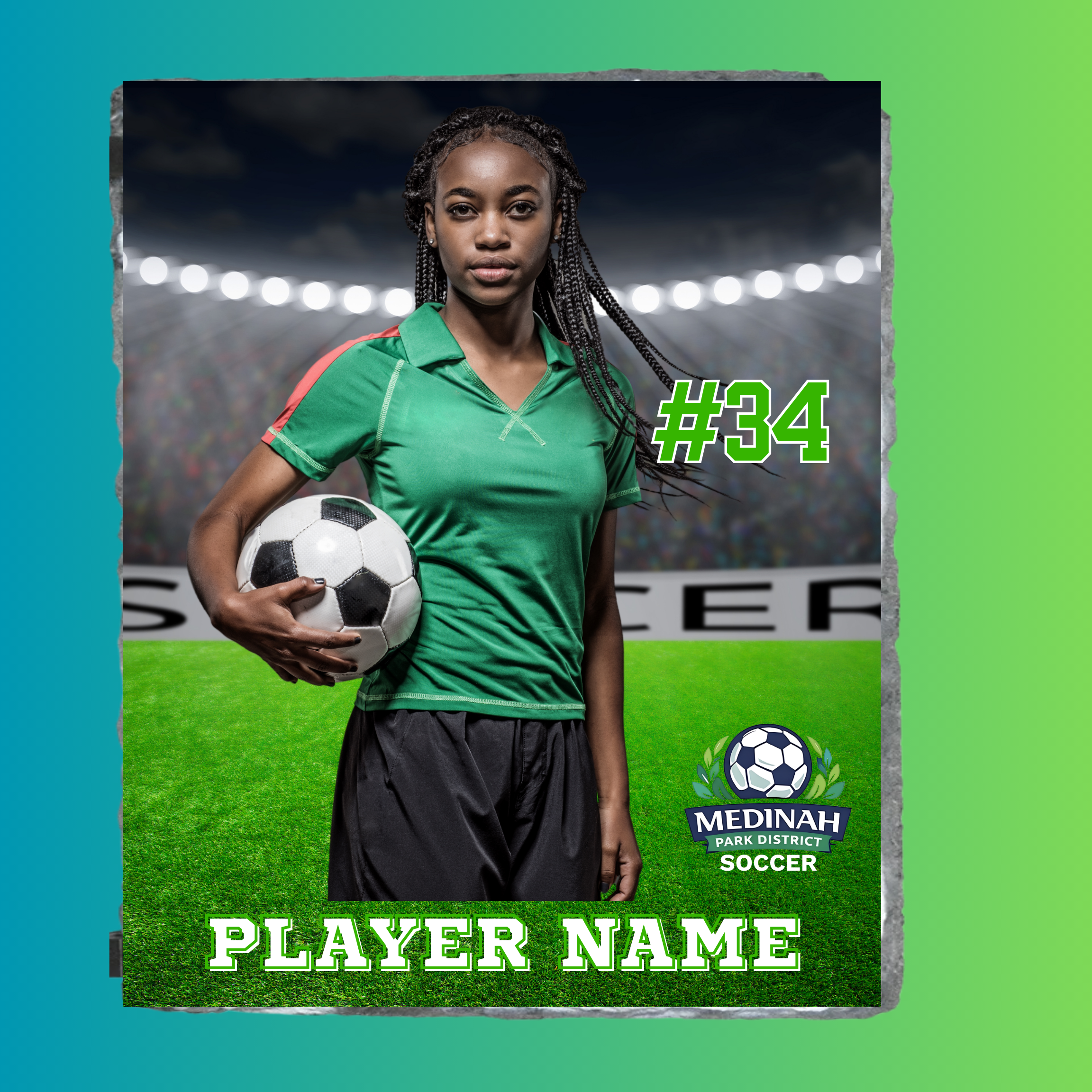 Photo Slate Soccer Design 5