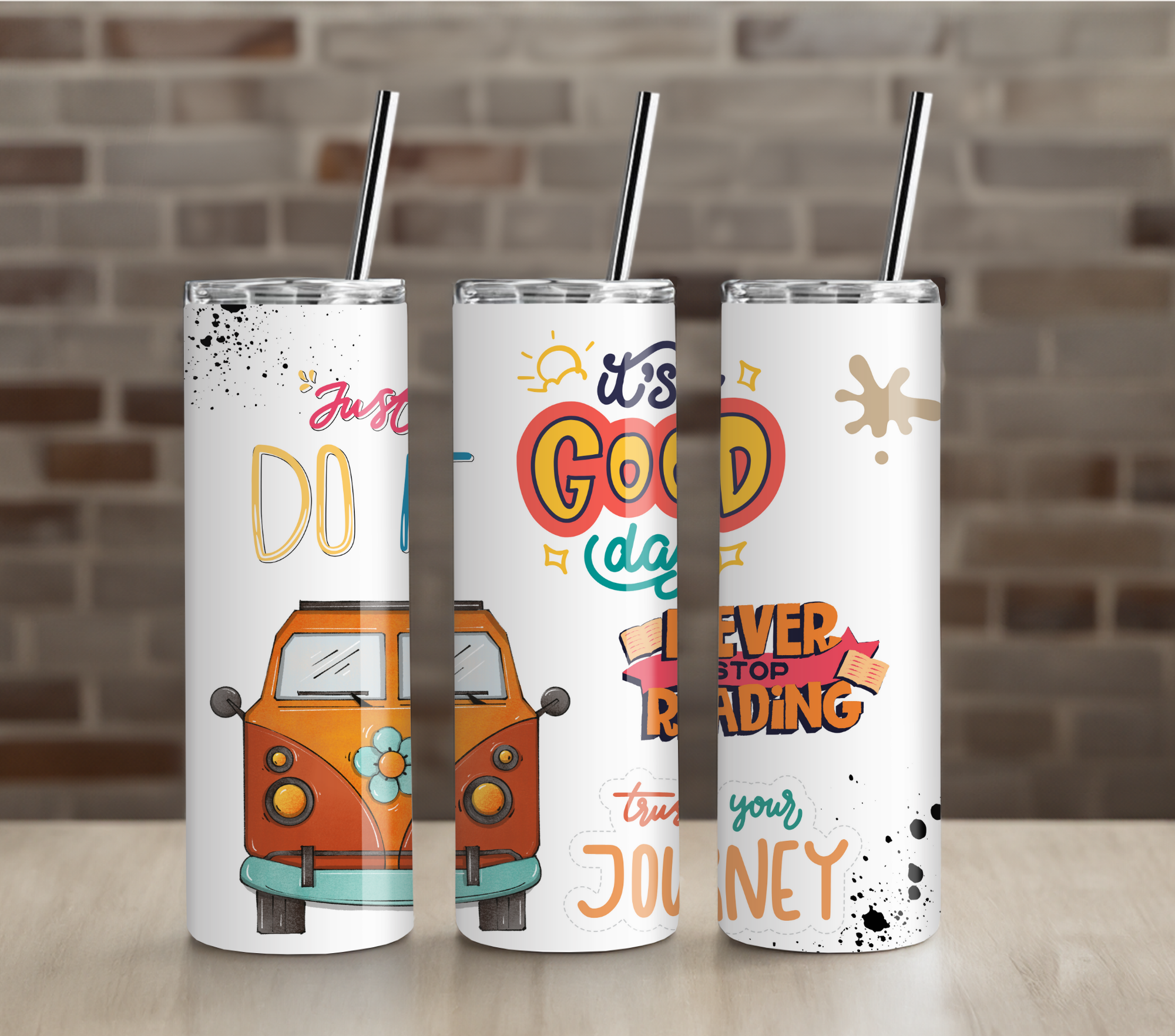 Teach Love Inspire Teacher Tumbler | Motivational Quote | 20oz Skinny Insulated Cup