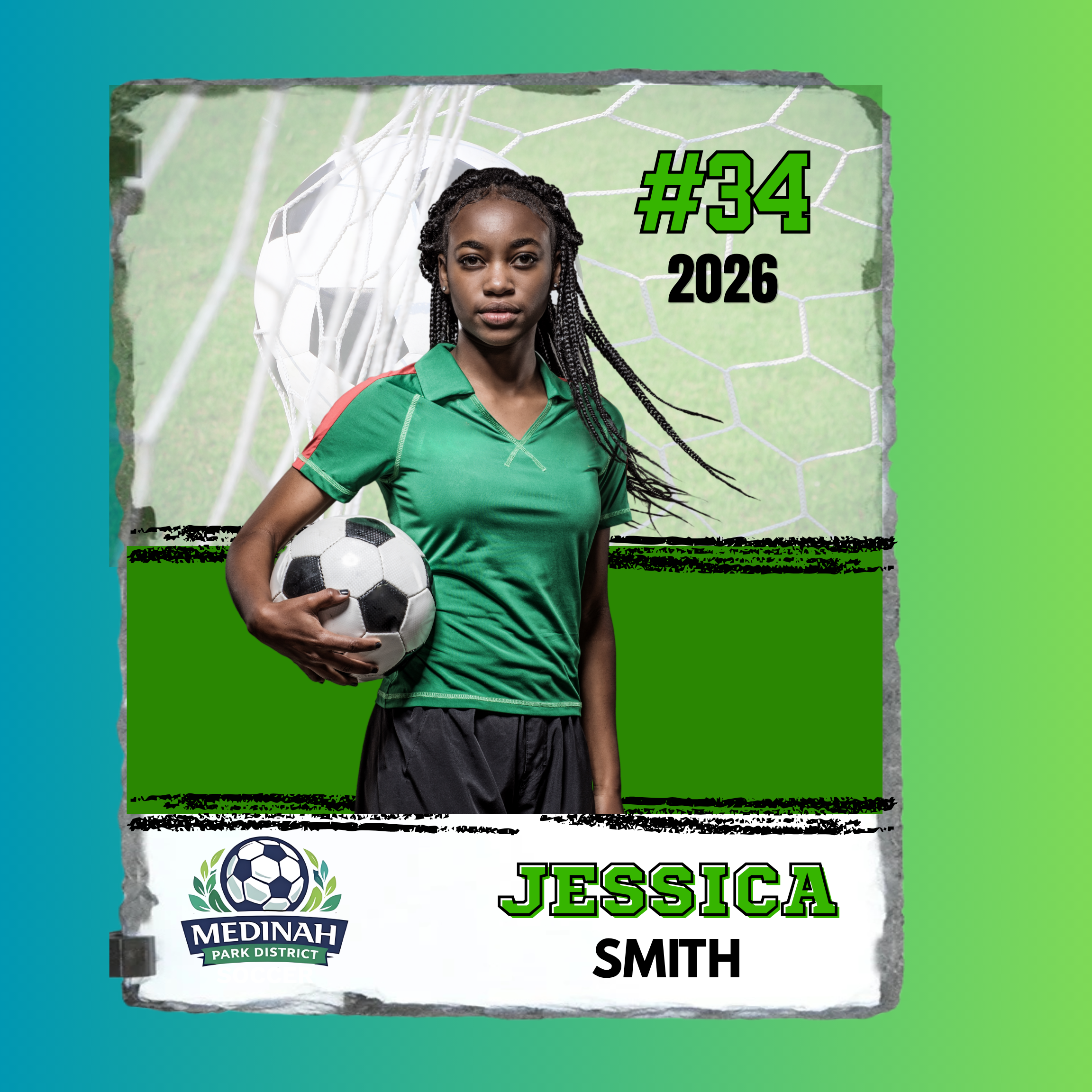 Photo Slate Soccer Design 6
