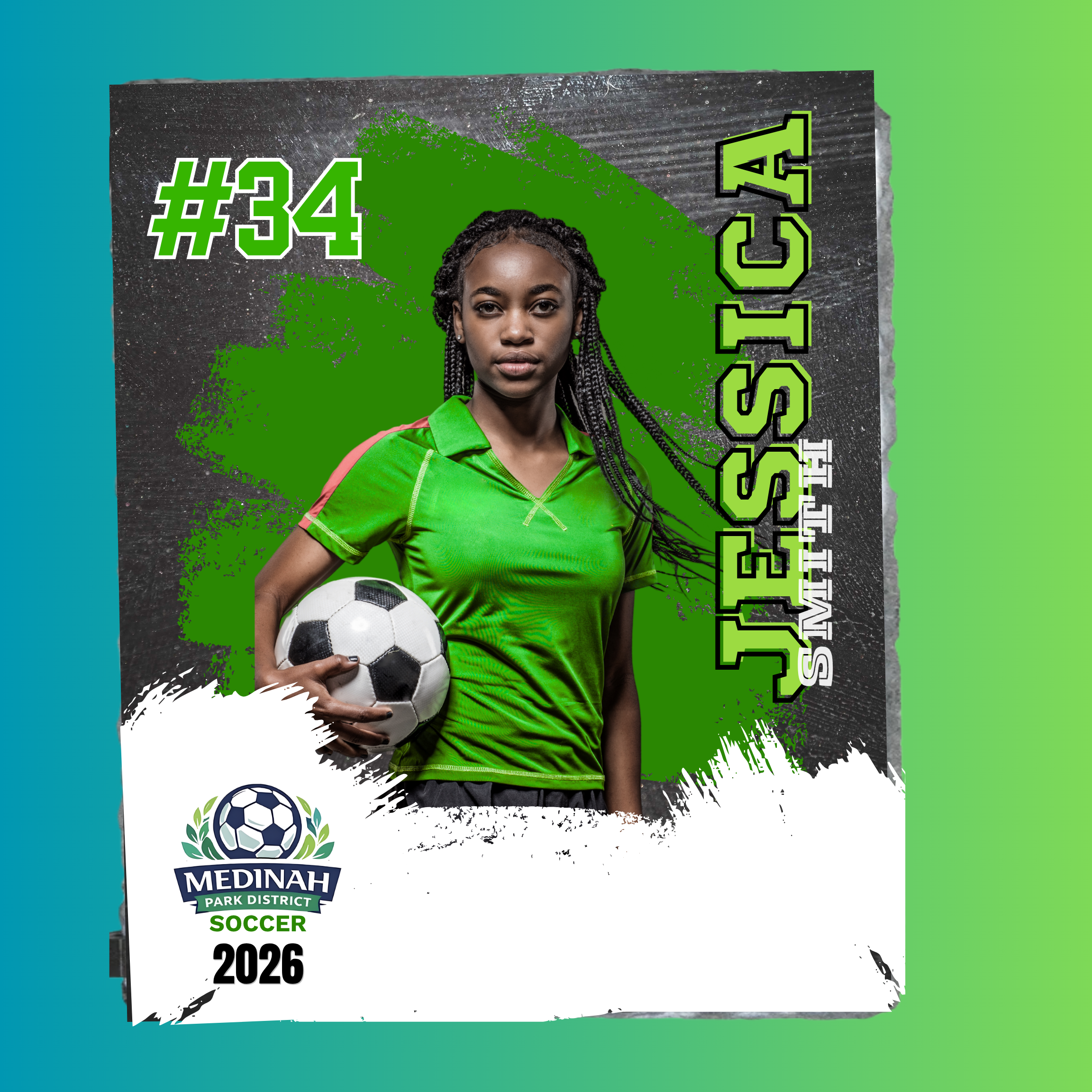 Photo Slate Soccer Design 7