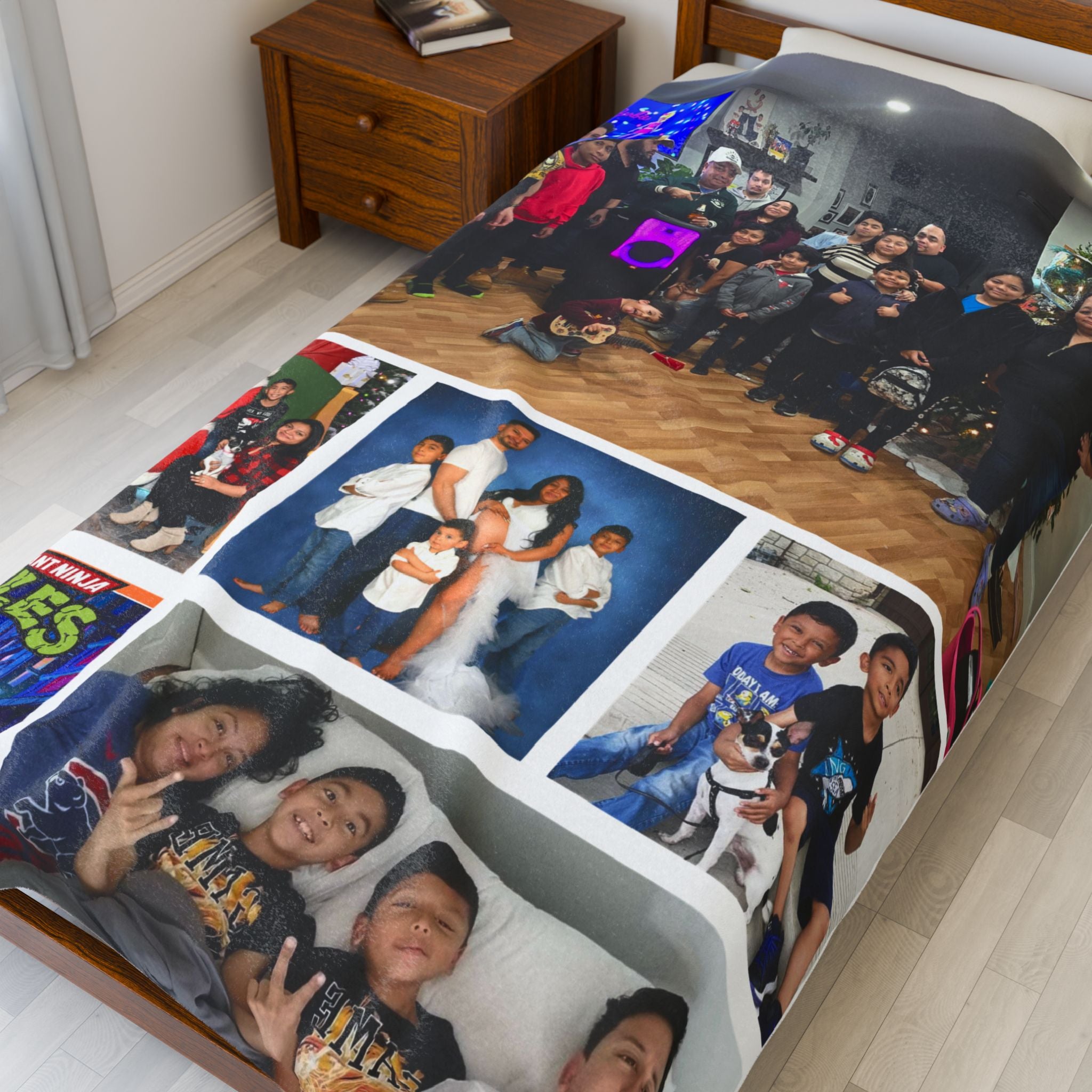 Family Multiple Photo Blanket (12 Photos Max Reccommended)
