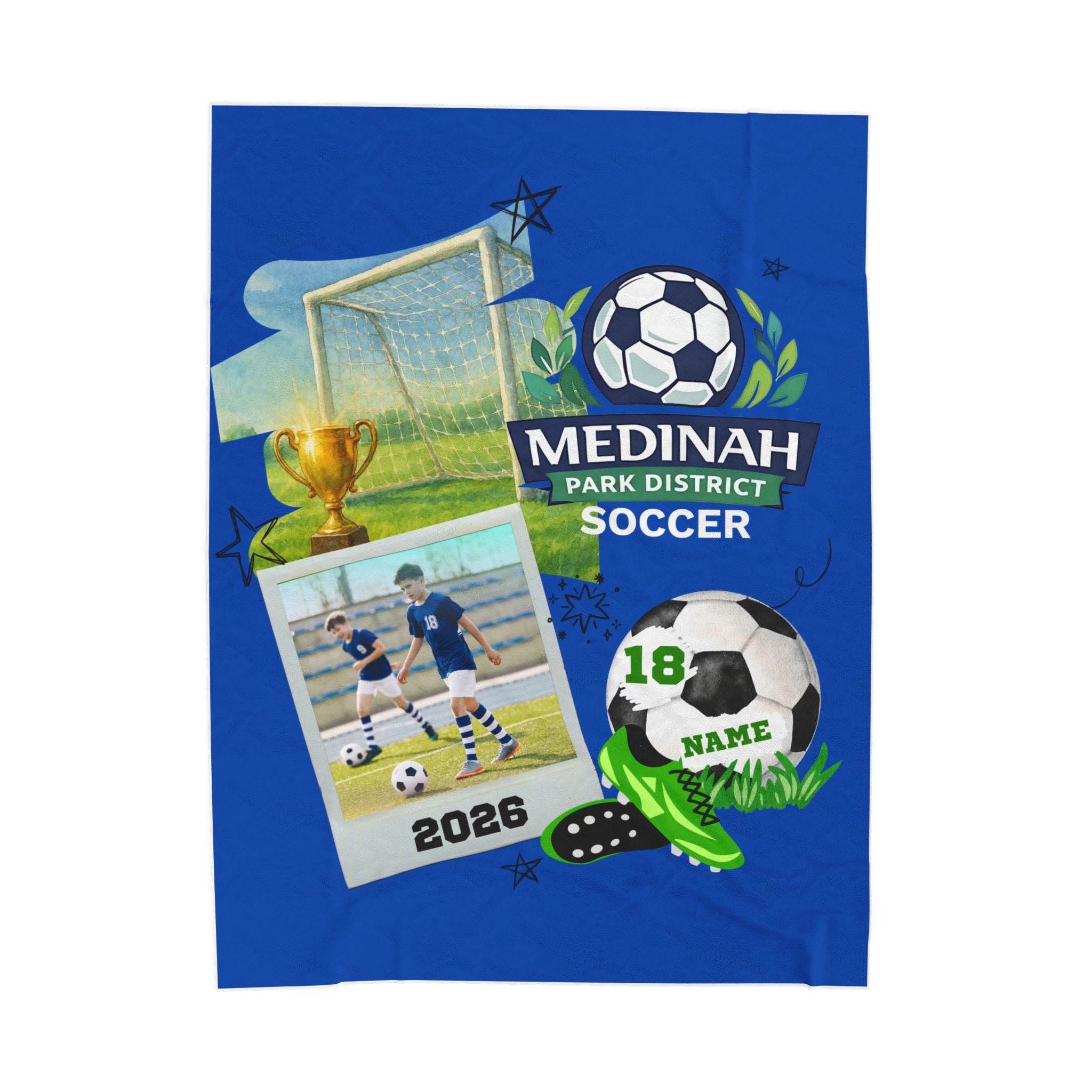 Soccer Design  (Blue)