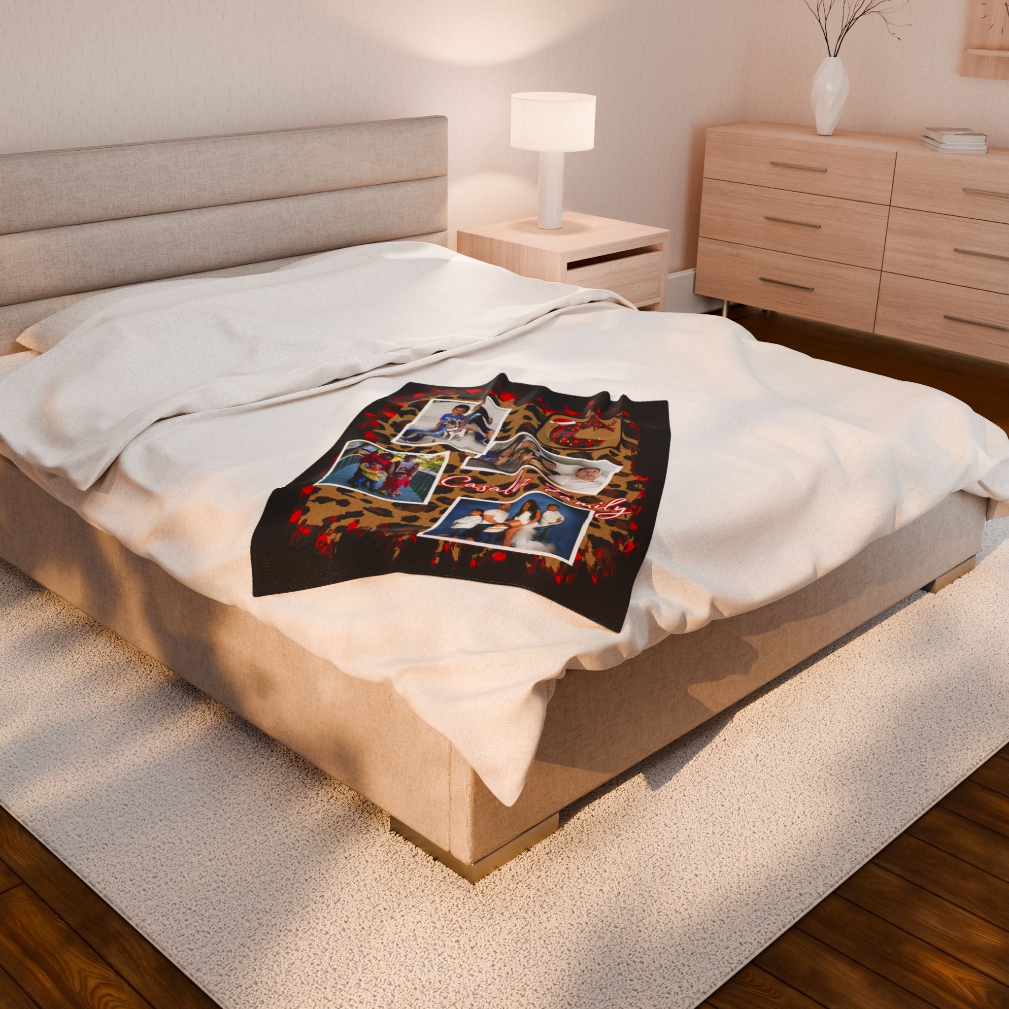 Personalized Christmas Family Blanket