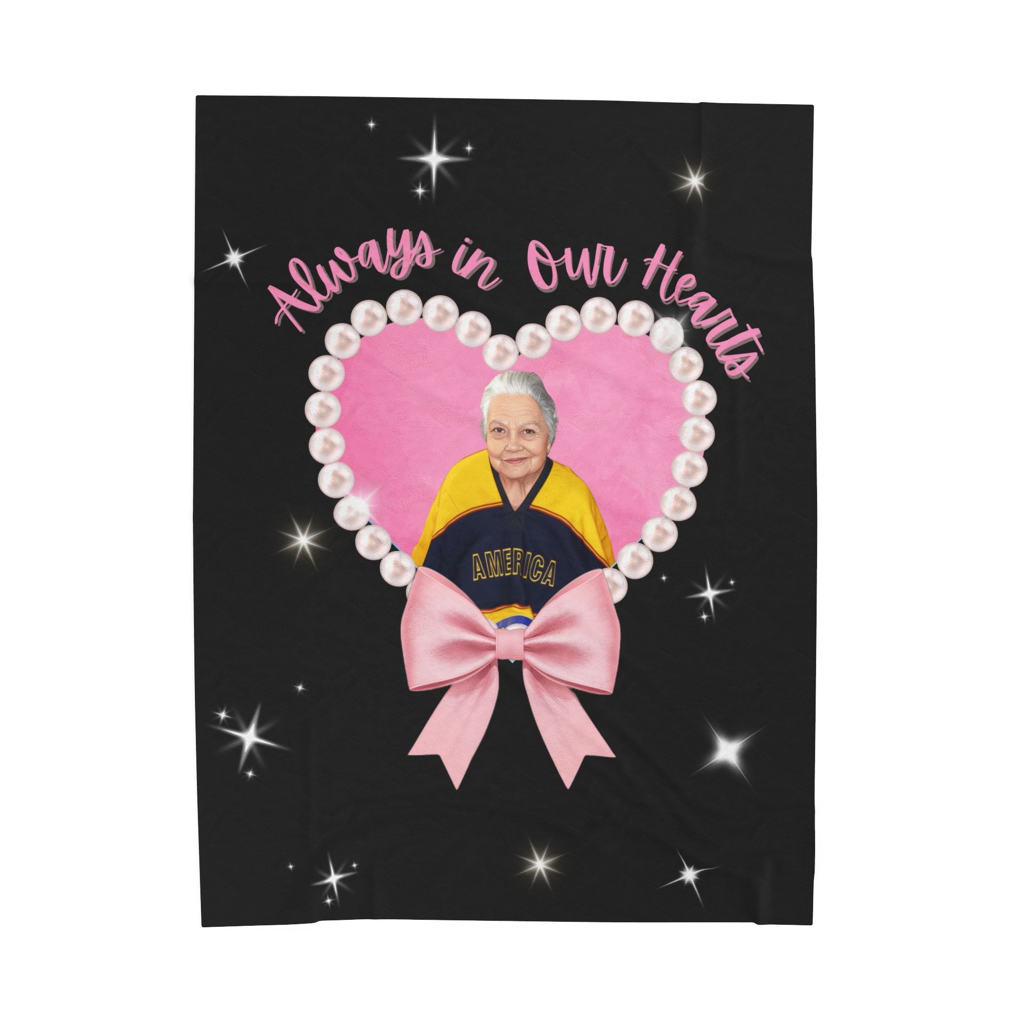 Always In Our Hearts Pearly Photo Blanket (1 Photos Max)
