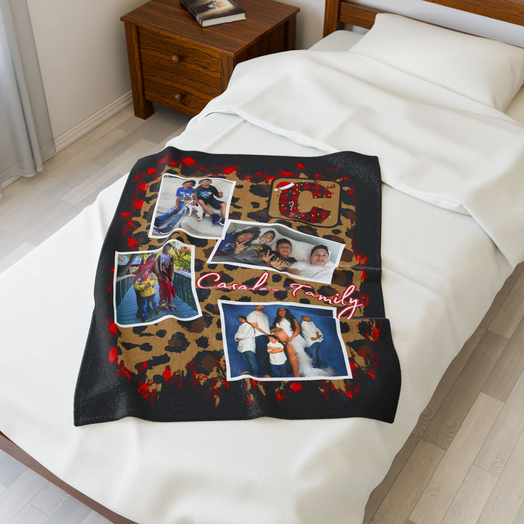 Personalized Christmas Family Blanket
