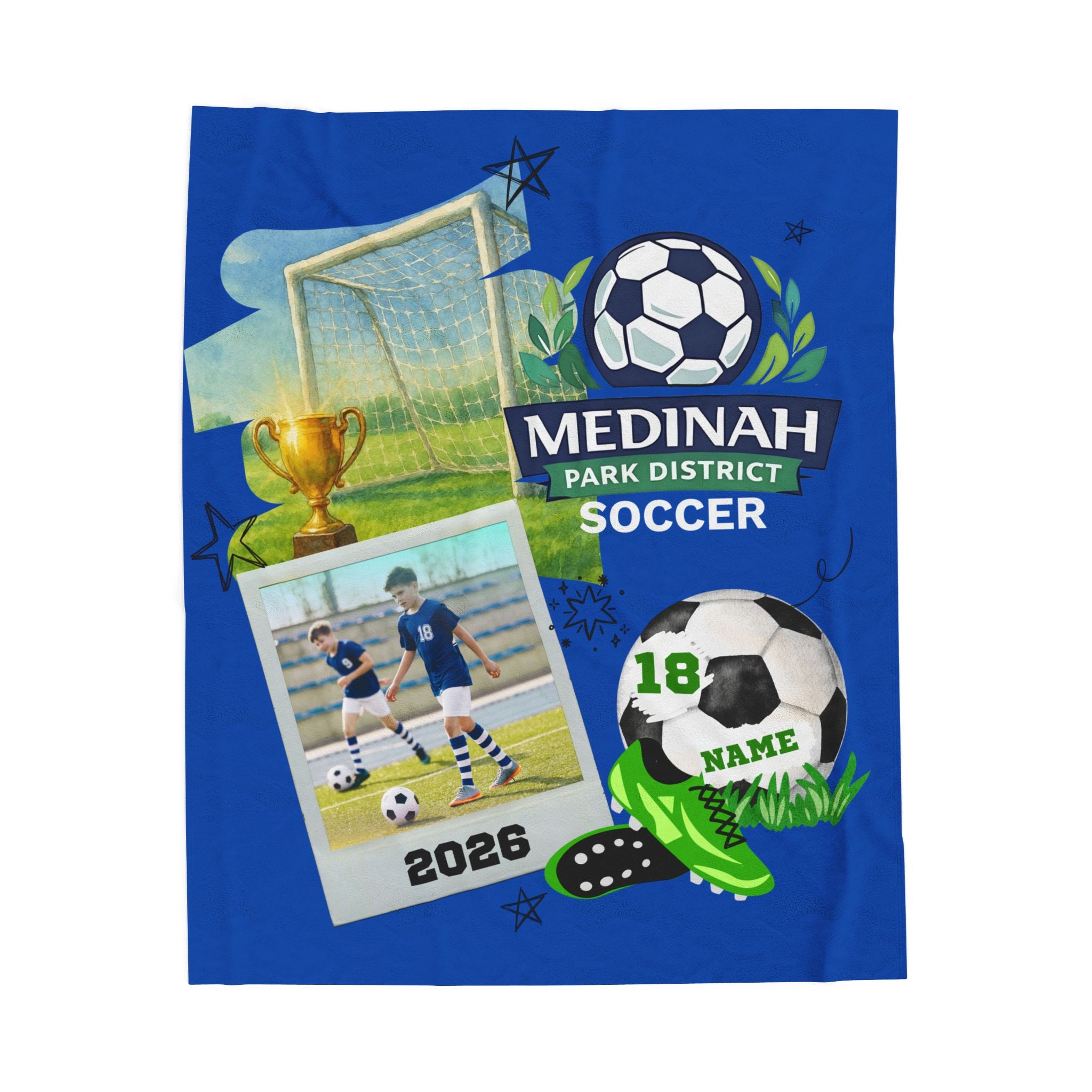 Soccer Design  (Blue)