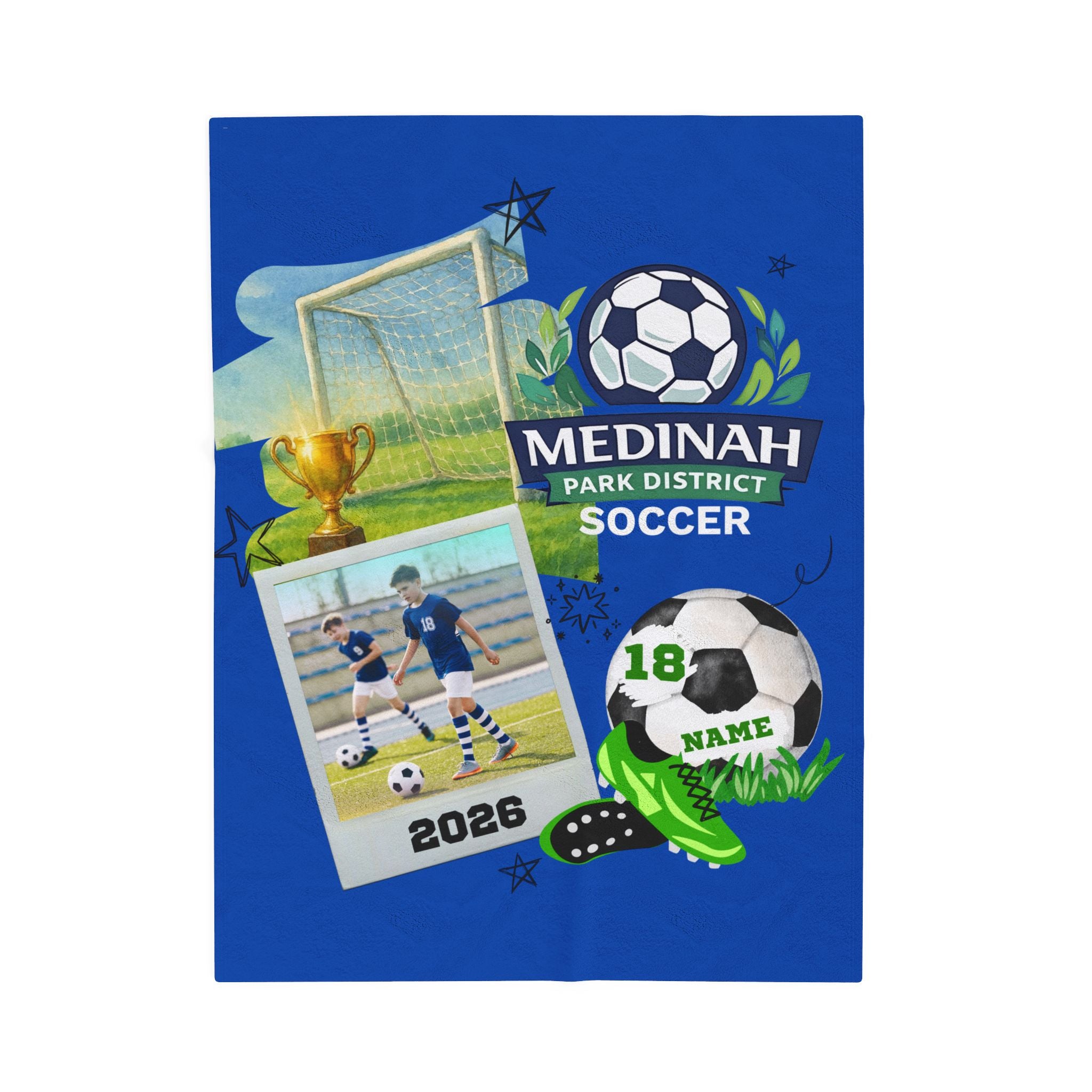 Soccer Design  (Blue)
