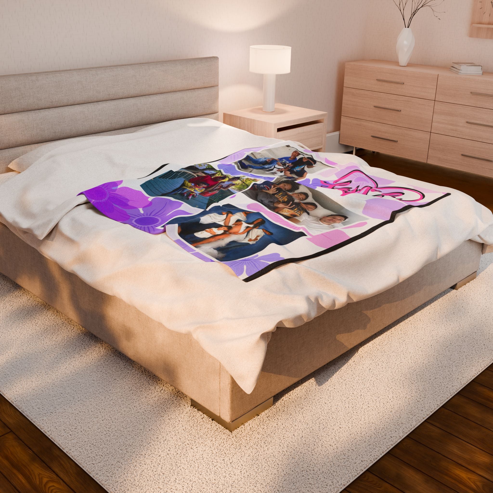 Personalized Photo Family Blanket