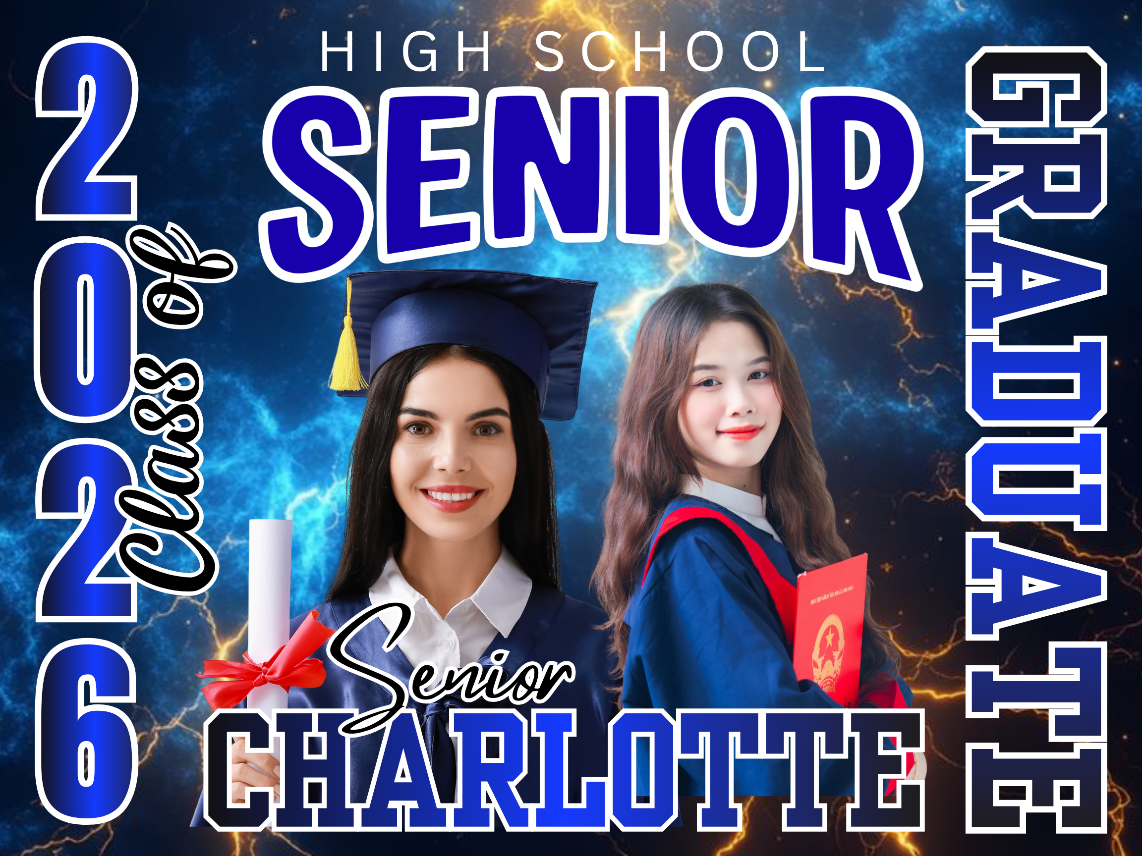 Graduate Yard Sign Design 4