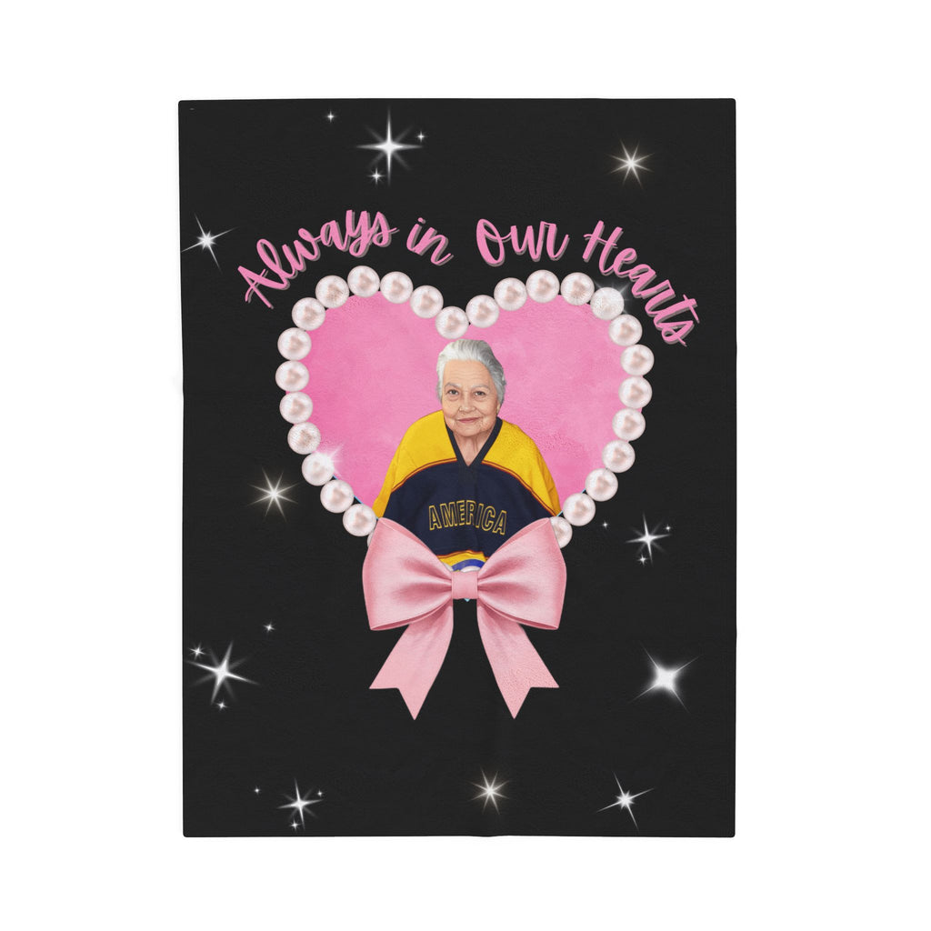 Always In Our Hearts Pearly Photo Blanket (1 Photos Max)