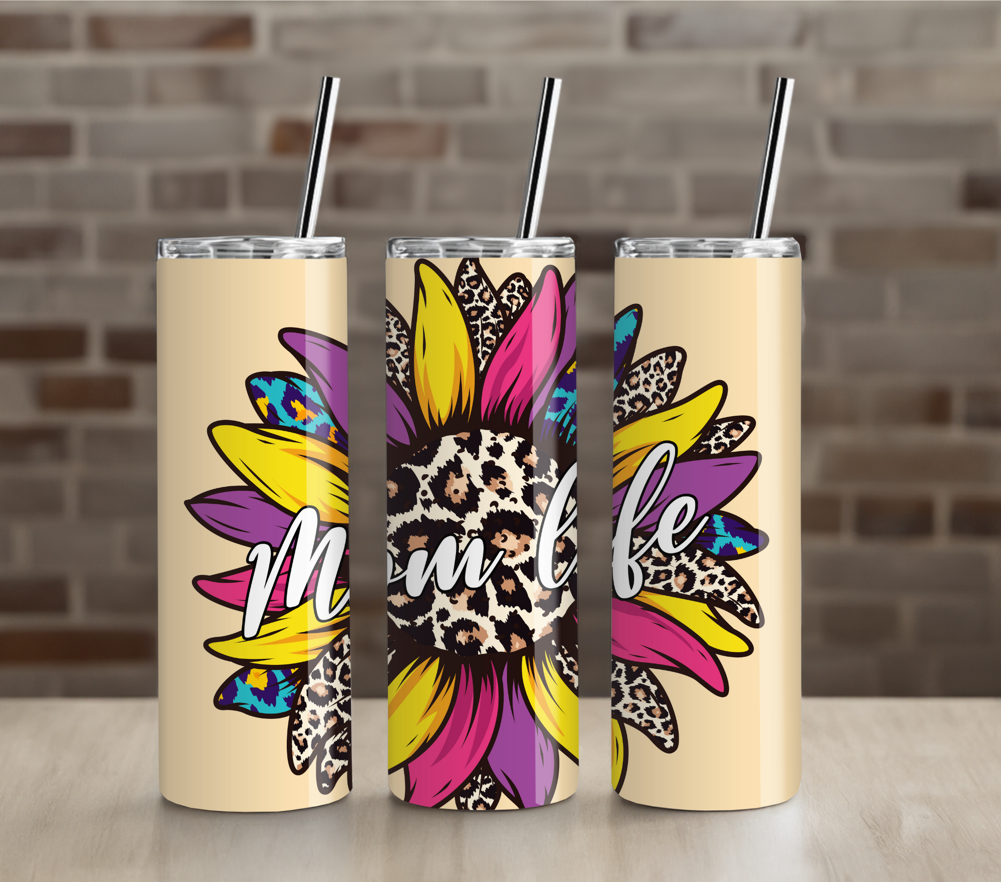 Colorful Flower Mom Life 20oz Tumbler Drinkware